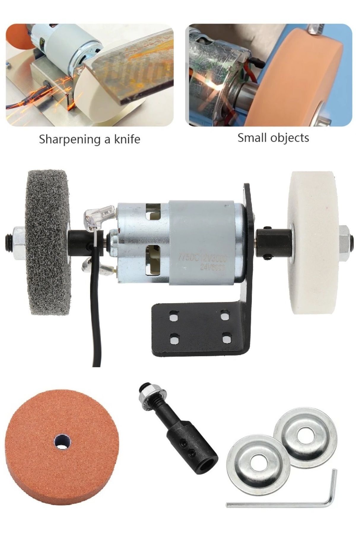 10mm  motor mili için bileme taşı ve kaplin motoru bileme makinesine dönüştürme seti bıçak satır