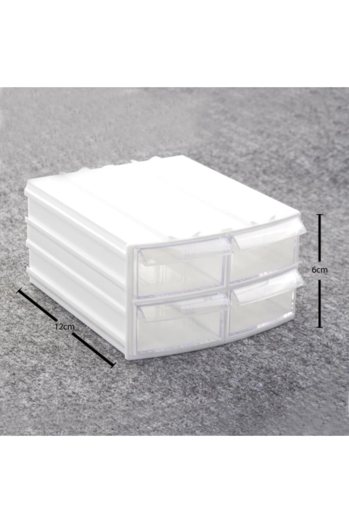 Şeffaf Çekmeceli Organizer Kutu 4 Çekmeceli Dremel Gravür Aboncuk Mücevher Saklama Organizer Kutusu