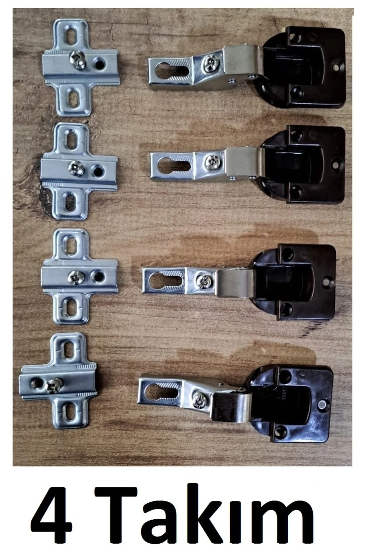 Samet Mega Deve Boynu Tas Menteşe 4 Takım Dolap Kapak Menteşesi Yaylı