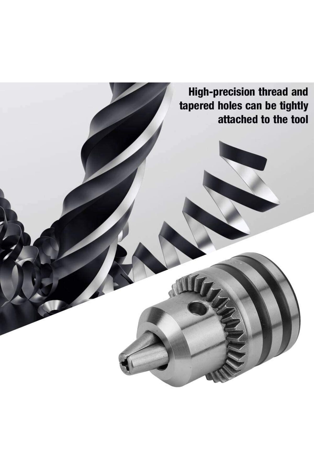 1-16mm B18 20 Unf Konik Mandren Çelik Dik Matkap Aynası Anahtarlı Mandiren