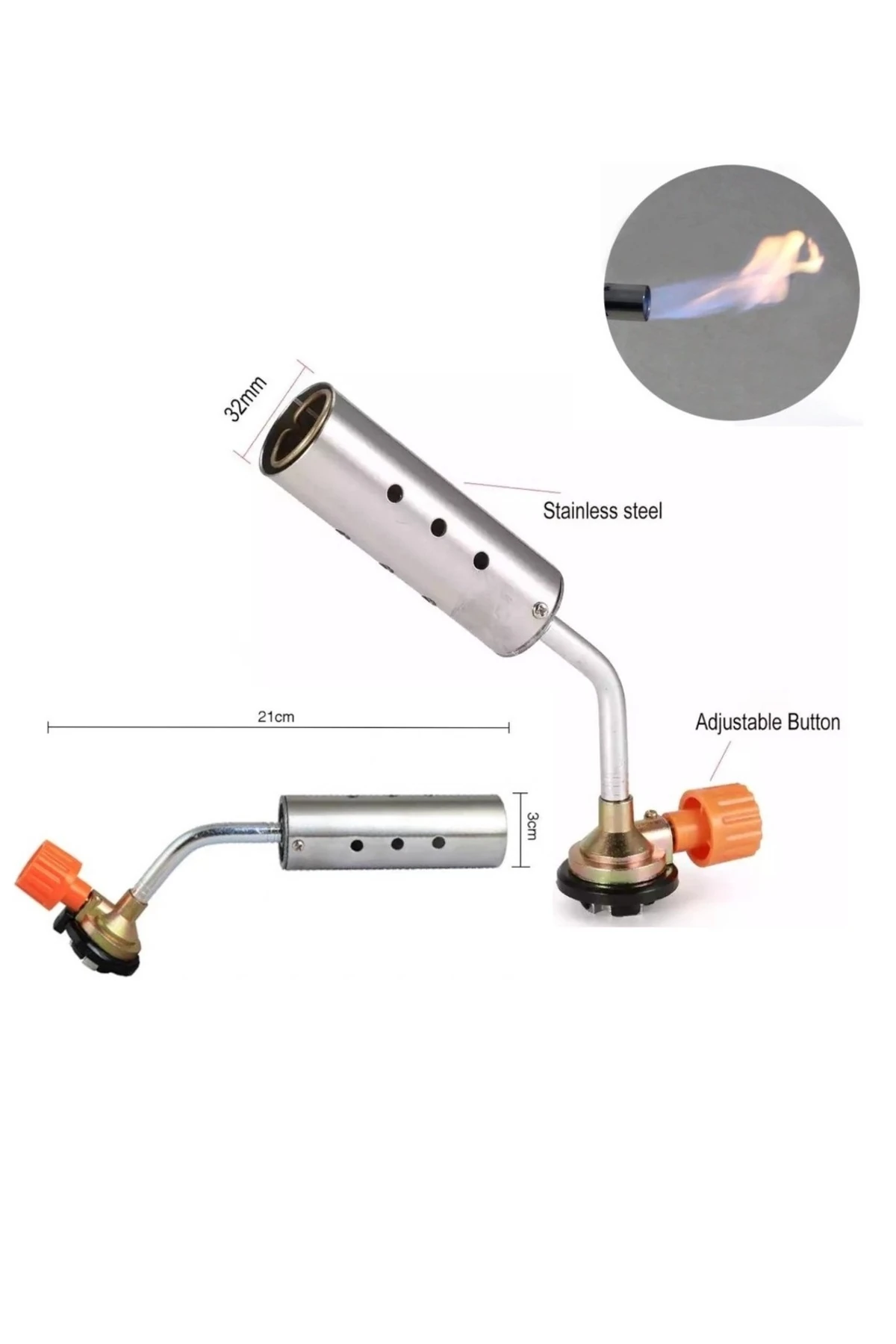 Şömine Yakma Yüksek Alevli Pürmüz Torch Yakma Barbekü Odun Kömür Tutuşturma Tabancası