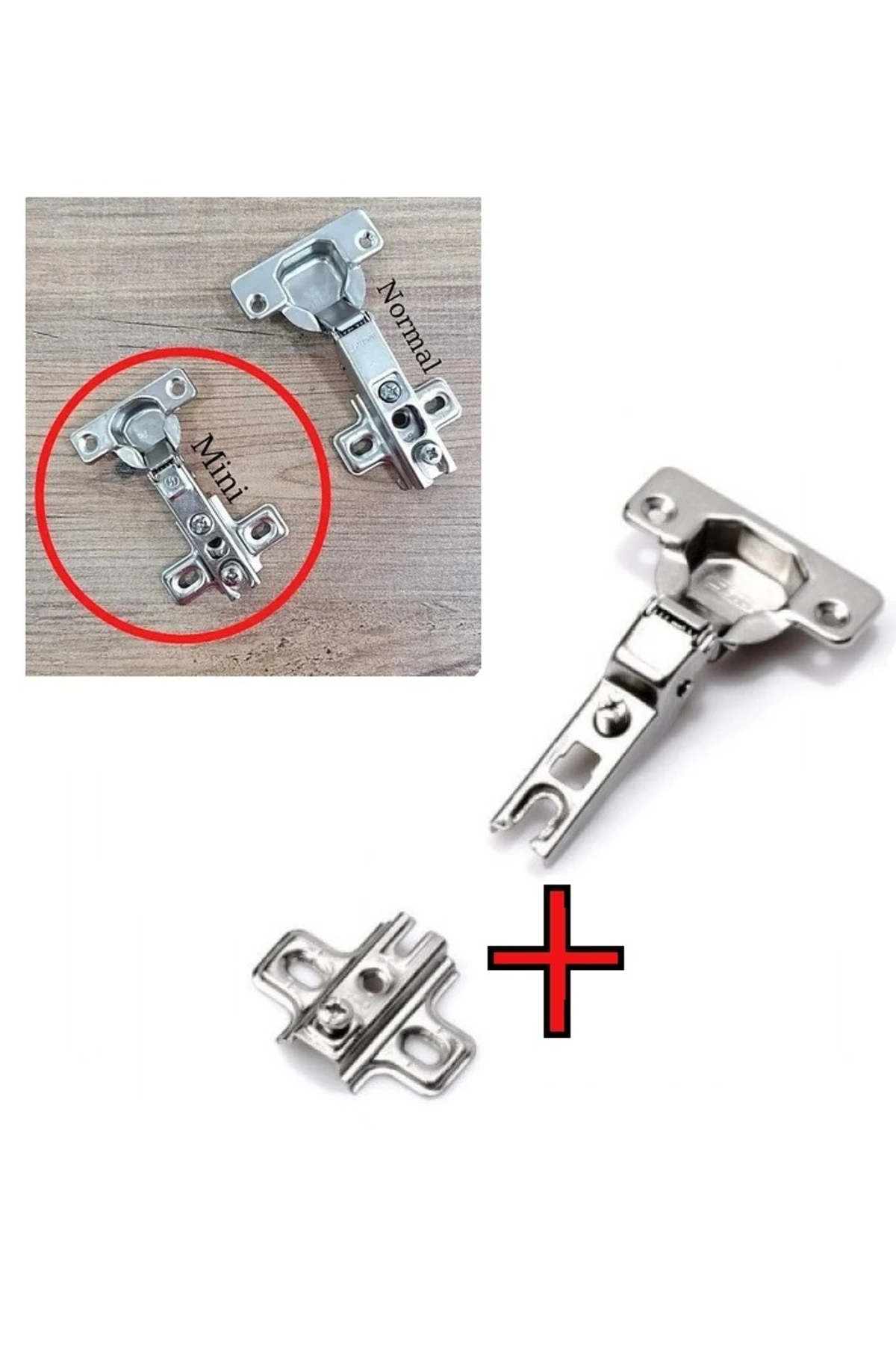 Küçük Tas Menteşe Mini Tas Menteşe Sürerek Düz 38/7,5