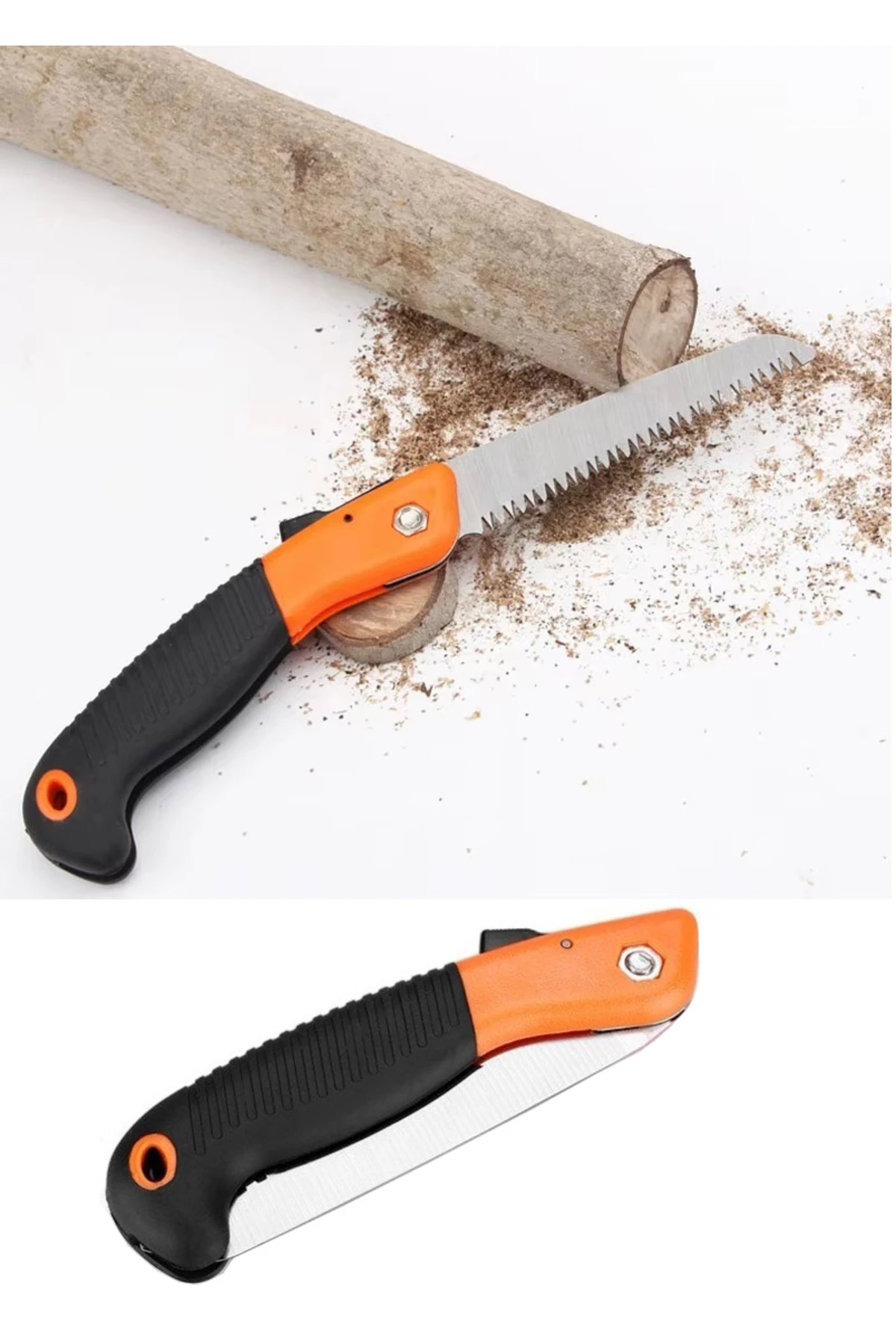 Katlanır Ağaç Çalı Dal Kesme Budama Testeresi Lazer Dişli Katlanır Testere