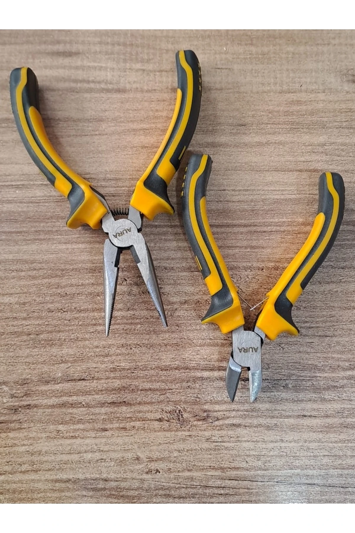 Diagonal Yaylı Çelik Mini Gargaburun Pense Yan Keski 2 Parça Elektronikçi Seti