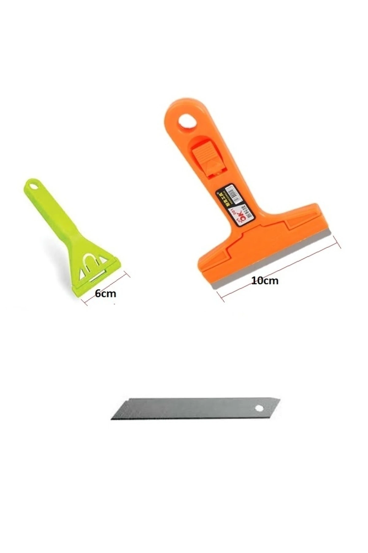 Cam Ocak Kazıma Temizleyici Buz Sökücü Spatula Seti Mutfak Fırın Ocak Fayans 2li Hassas Set