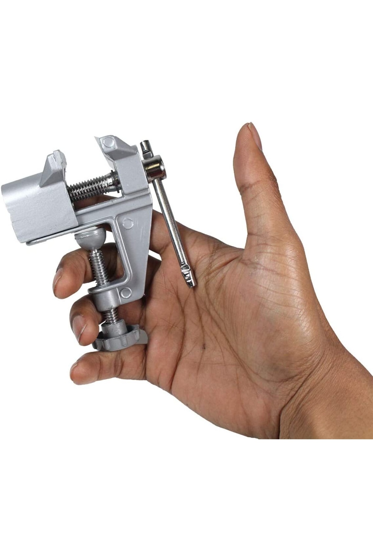 Mini 40mm Masa Tezgah Mengenesi Alüminyum Alaşımlı Tezgah Kelepçesi