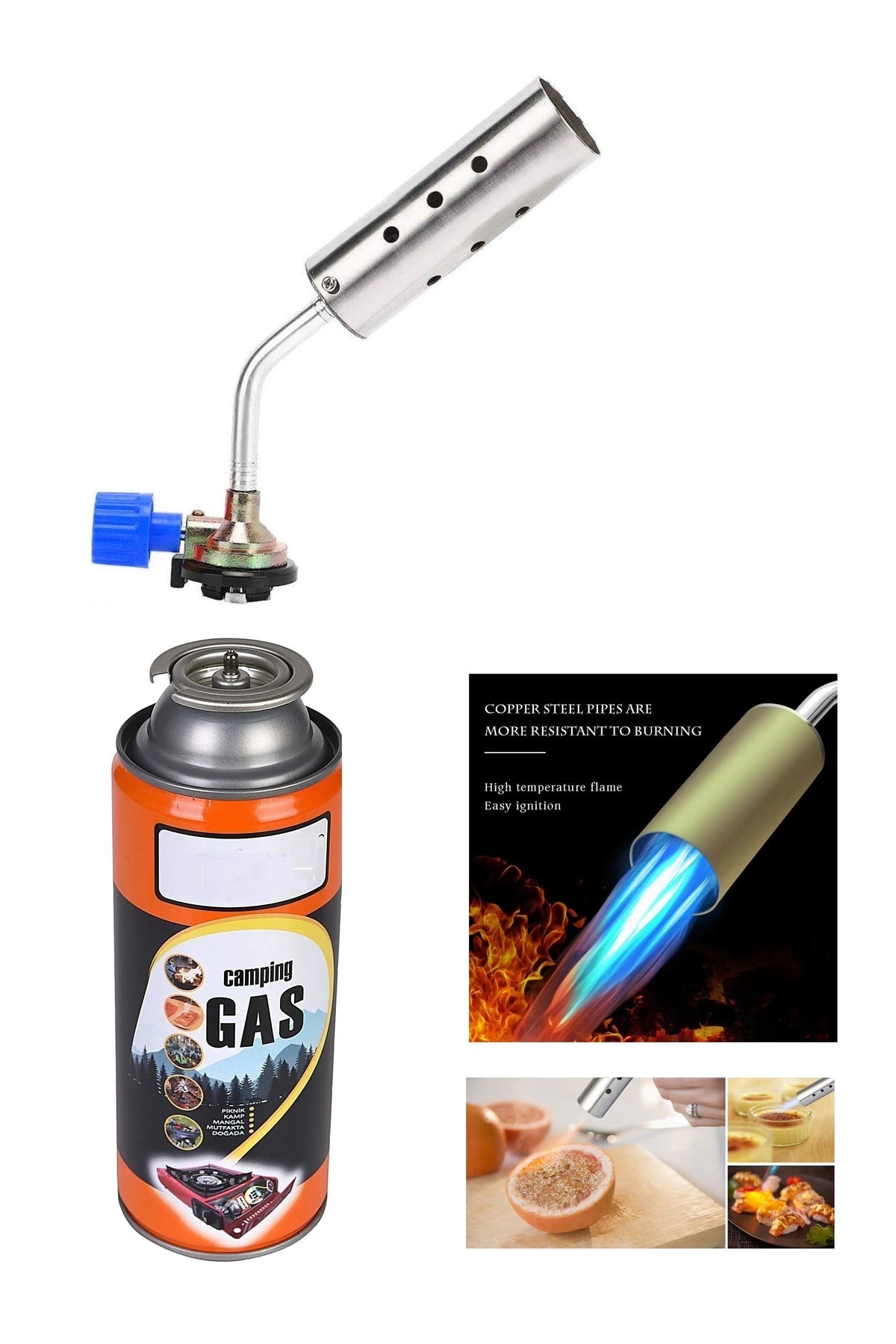 Şaloma Gaz Pürmüz Başlığı Tamirci Kaynakcı Pürmüz Kafası torch başlık yüksek alev çakmak Şalama