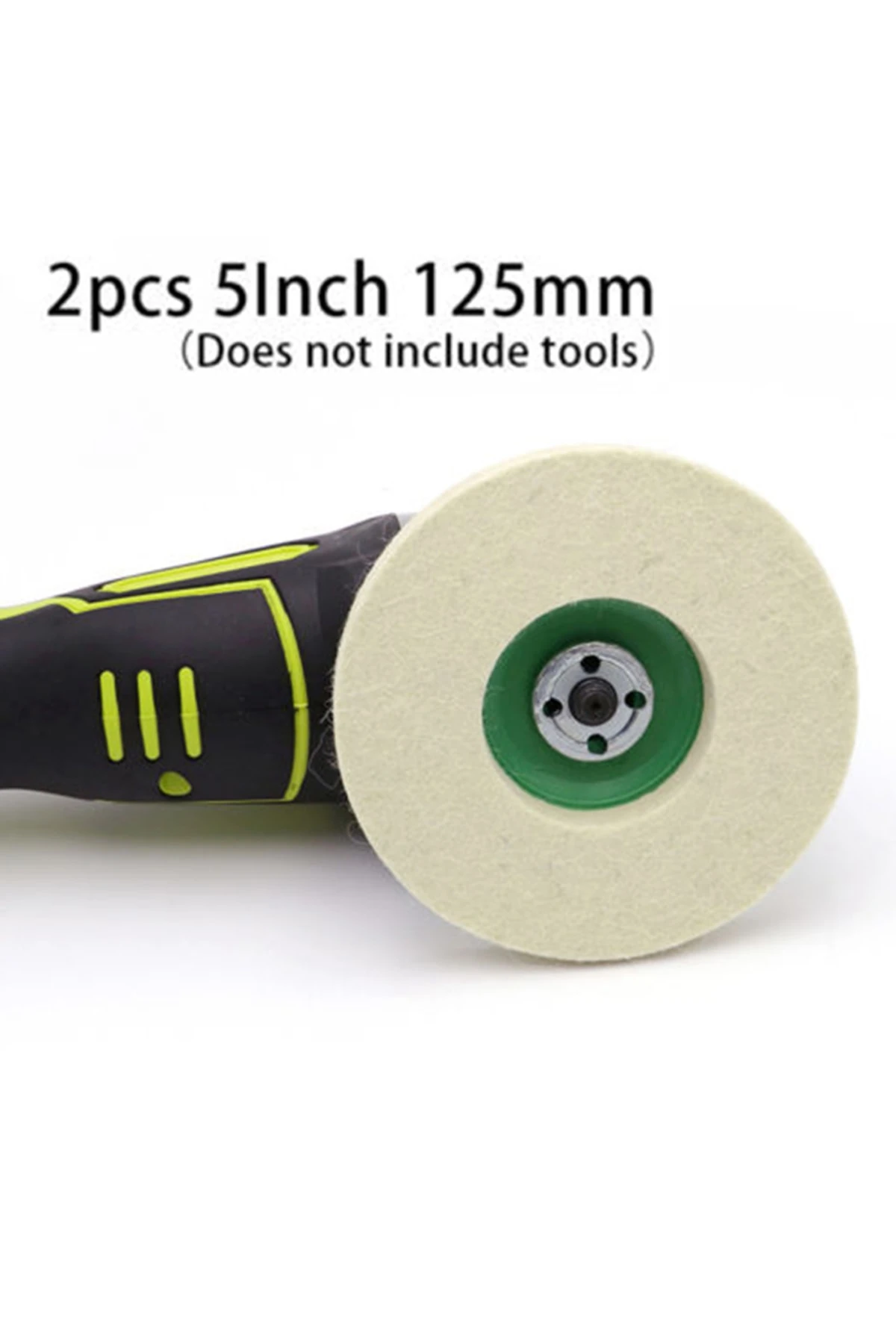 Yün Keçe Diski Sıkıştırılmış Parlatma Keçesi Avuç Taşlama Spiral Için Naturel Yün Keçe Disk 115mm