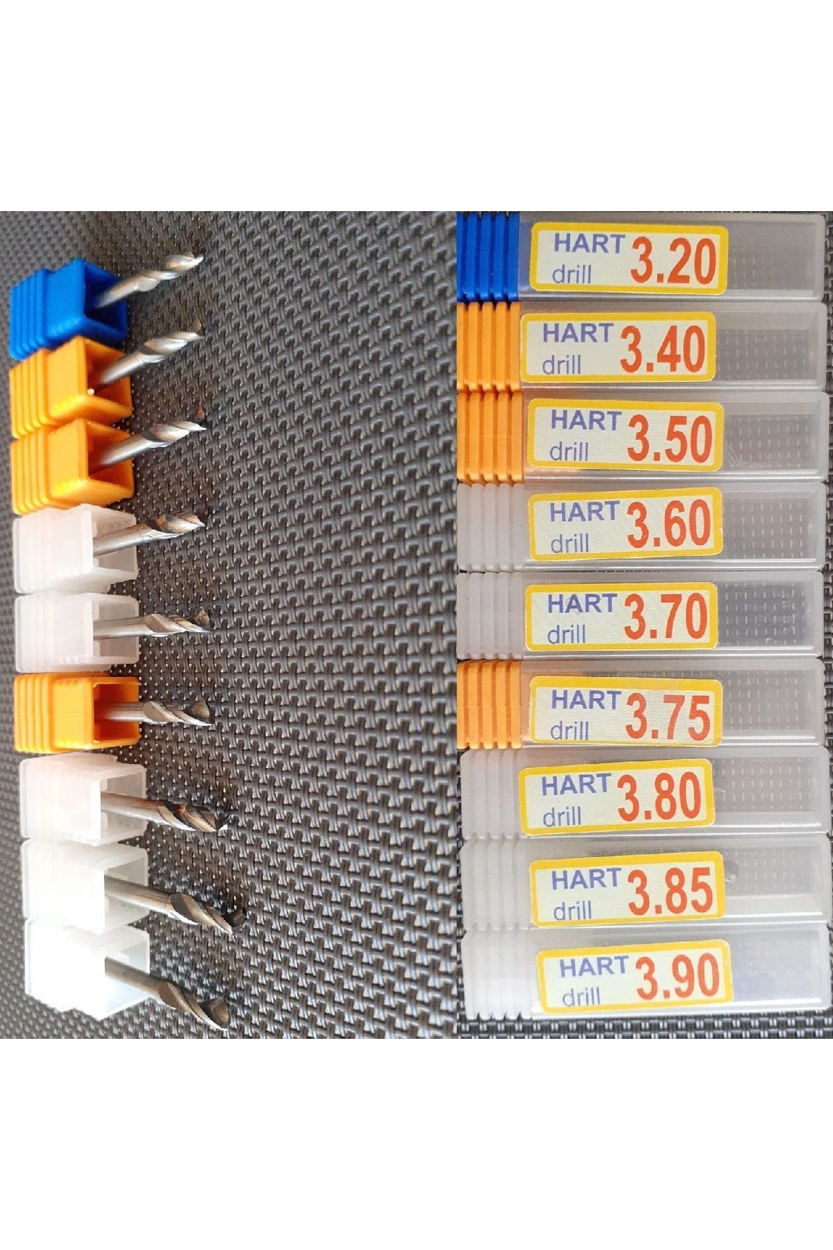 Kalıpçı Tornacı Delme Cnc Router Karbür Uç Seti 3.20mm 3.40mm 3.50mm 3.60 Carbide Matkap Uç Seti 4lü