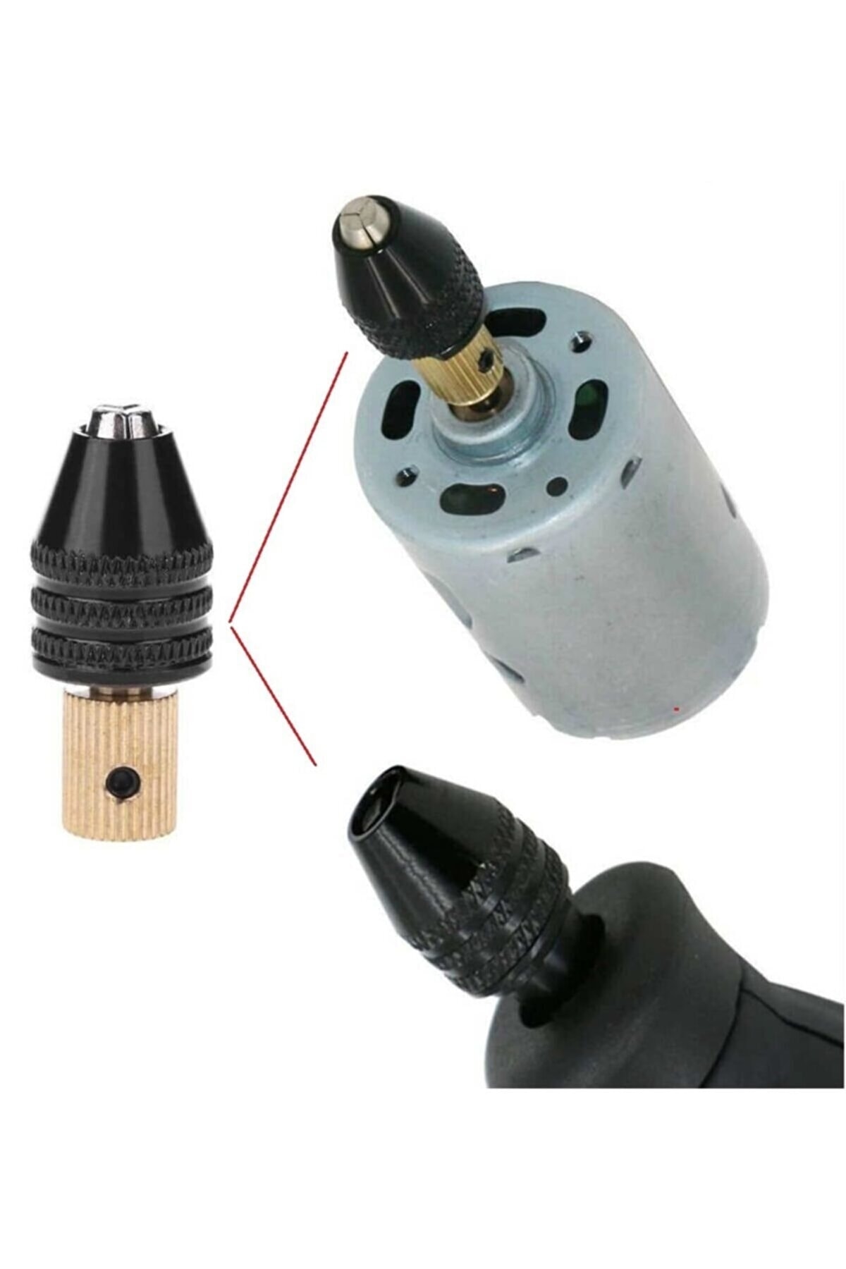 Motor Mili Için Otomatik Mandren 3.17mm Kaplin M8 Kısa Kuyruk Gravür Makinesi Mandreni Ödev Proje