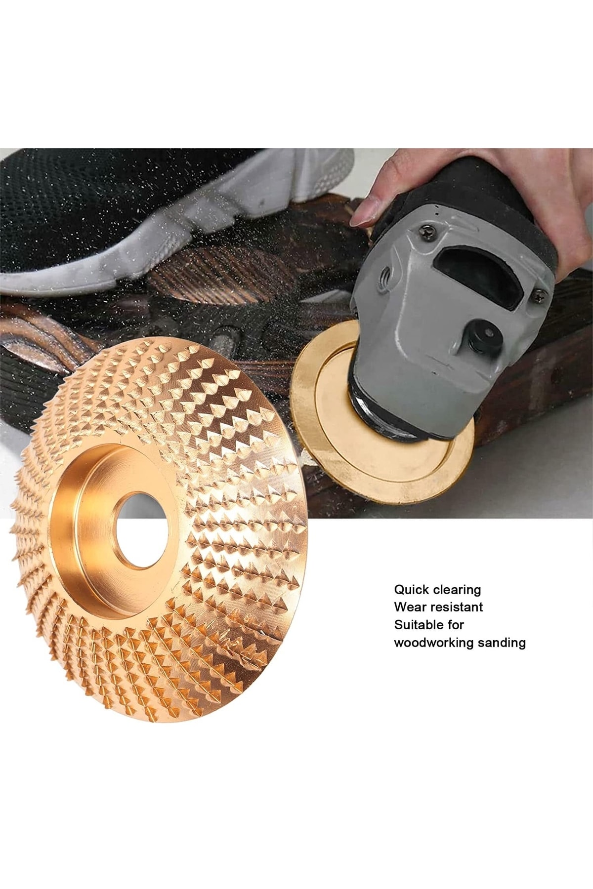 Ahşap Törpü Eğe Disk 85mm Kuksa Tabak Oval Oyma Açılı Taşlama Diski Aşındırıcı Oyma Şekillendirme