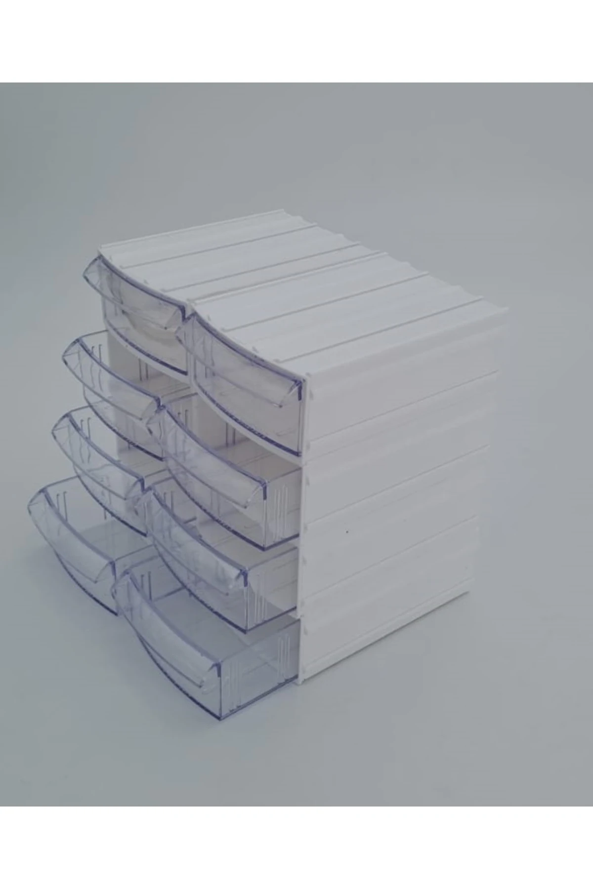 Şeffaf Çekmeceli Organizer Kutu 8 Kutu Dremel Gravür Boncuk Mücevher Saklama Kutusu düzenleyici