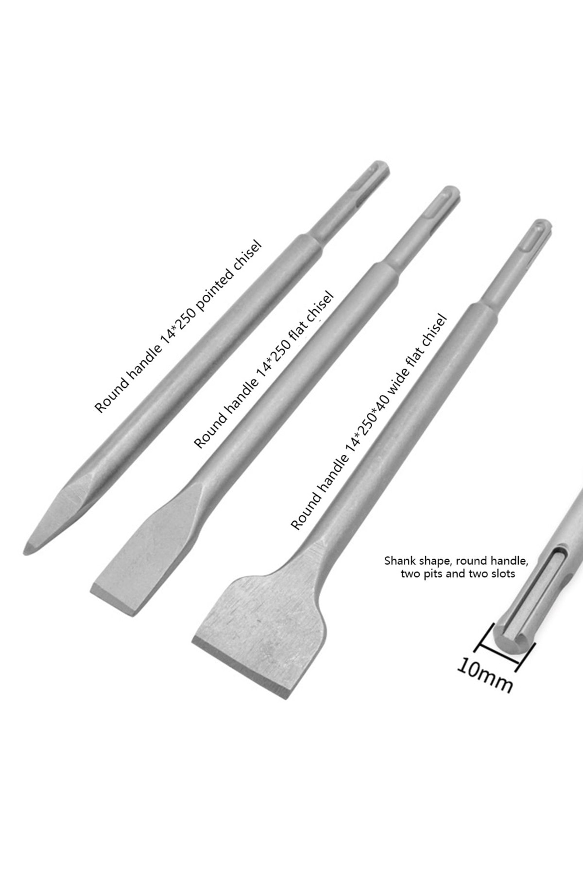 Beton Kırma Delme Raspalama Sds Plus Hilti Uç Seti Bits Vidalama Adaptörü Ve Uc Keski Murc Takımı