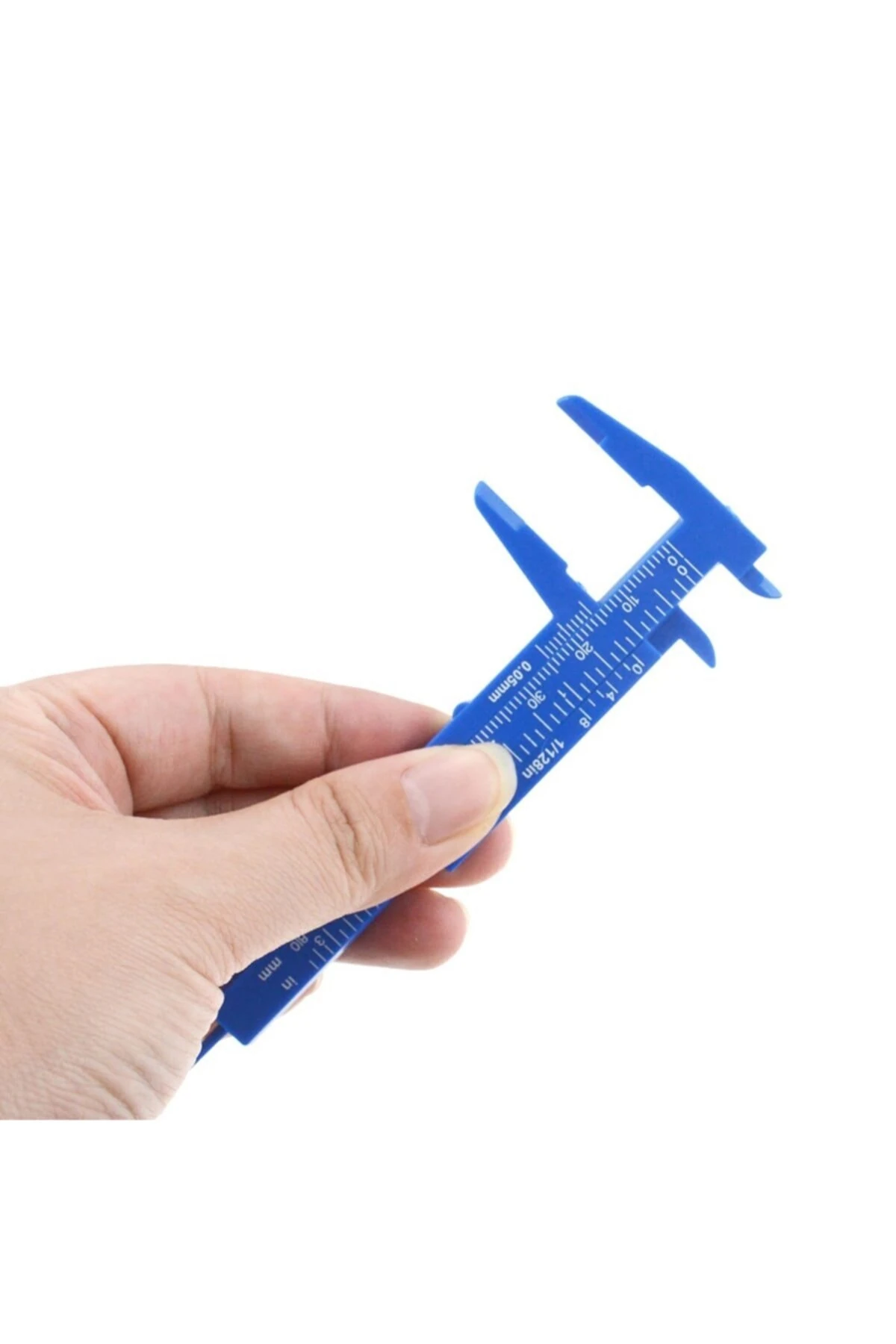 Taşınabilir Kalibreli 80mm Plastik Kaş Estetik Ölçüm Kumpas Cetvel Plastik Kalıcı Makyaj Ölçüm Aracı