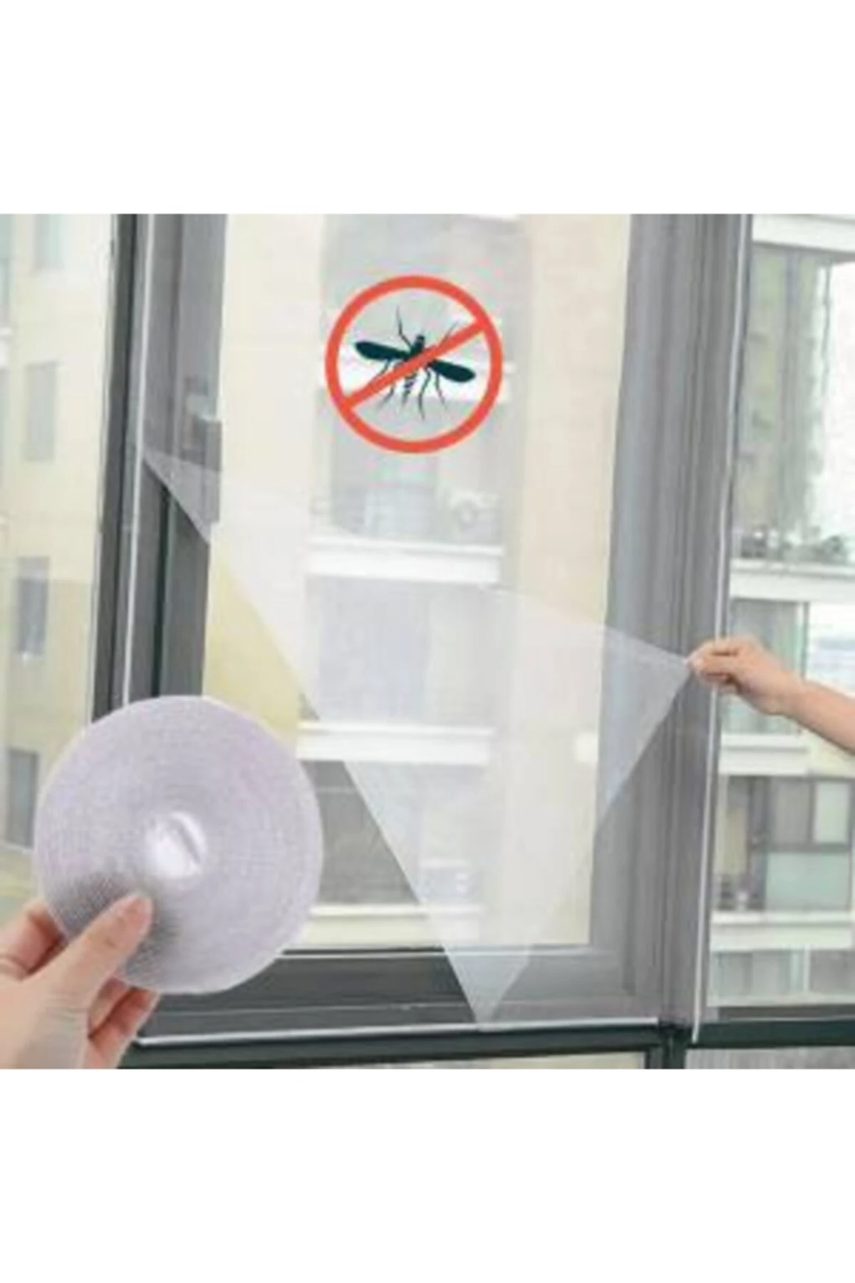 Pencere Sinekliği Kapı Cam Tül Pencere Sineklik 75x125cm