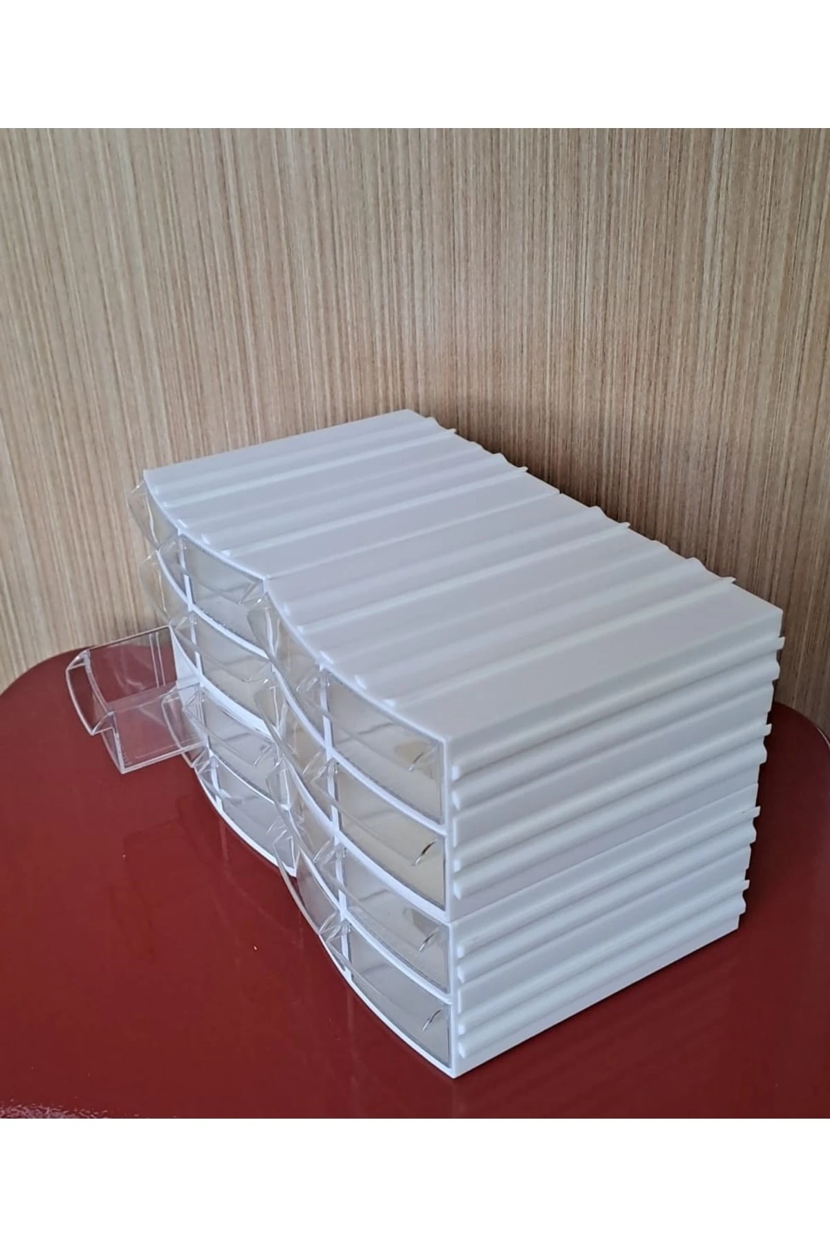 Şeffaf Çekmeceli Organizer Kutu 4 Kutu 16 Bölmeli Dremel Gravür Boncuk Mücevher Saklama Kutusu