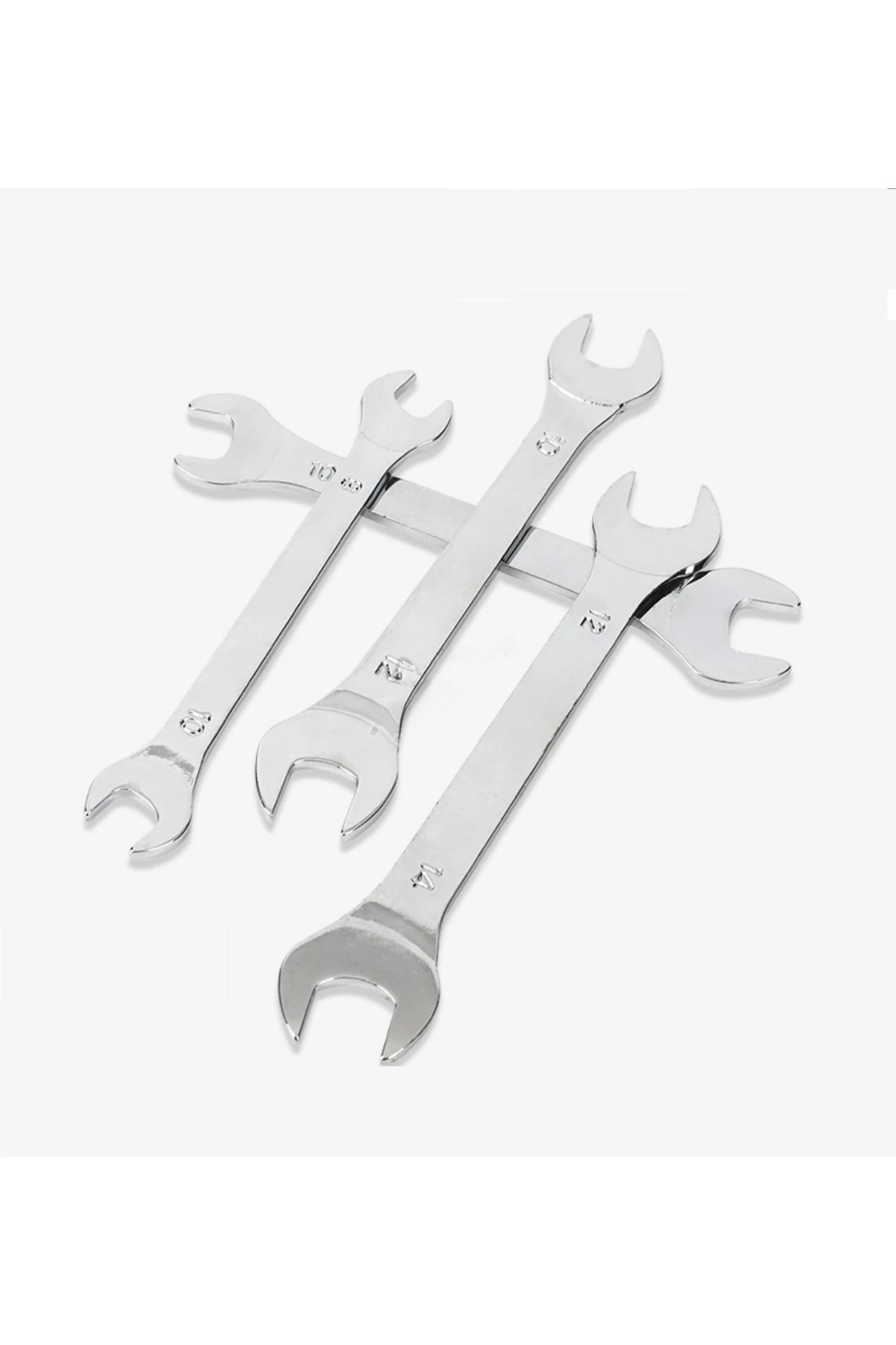 Açık Ağız Anahtar Takımı 8 Parça Ultra Ince Çelik 2 Ağızlı Anahtar Seti 8mm-22mm