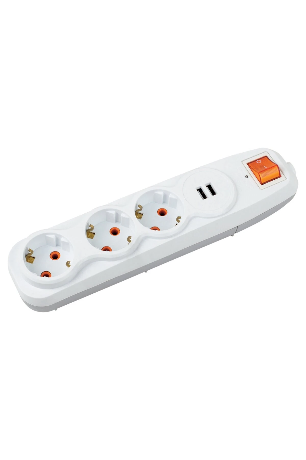 Üçlü Grup Priz Çocuk Akım Korumalı 2'li Usb'li 1,5 Mt Uzatma Kablolu Anahtarlı