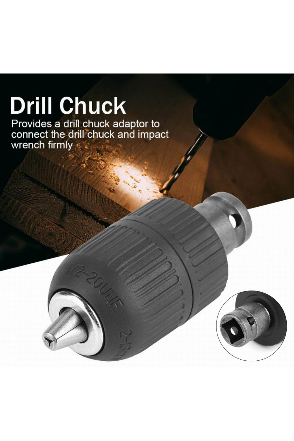 1/2 Matkap Için Chuck Mandrenli Adaptör Somun Sökme Sıkma Makinesi Için Mandrene Dönüştürme Paratı