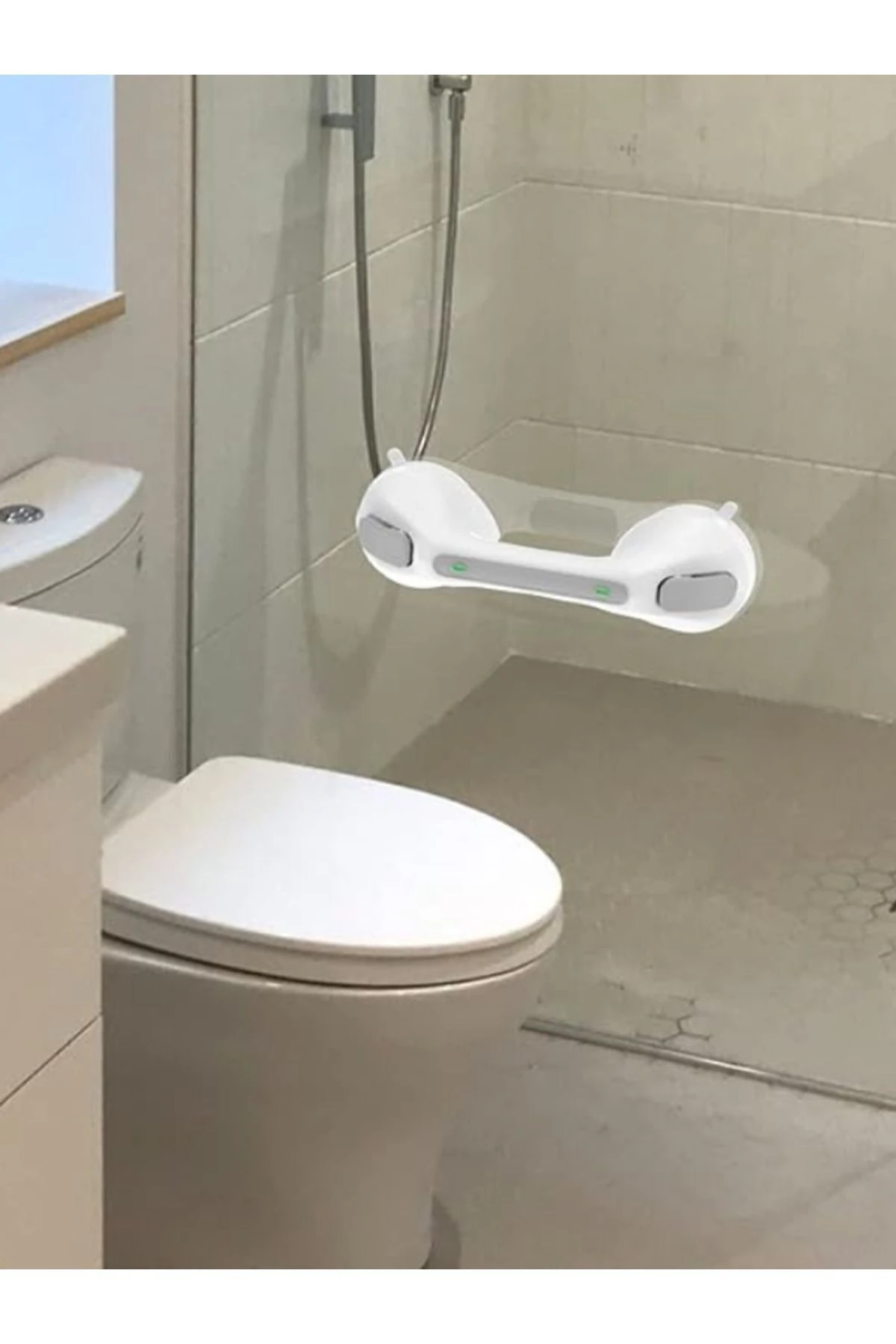 Banyo Güvenlik Tutacağı: Banyo Ve Tuvaletlerde Kullanılmak Üzere Kilitli Vantuzlu Yardımcı Tutacak