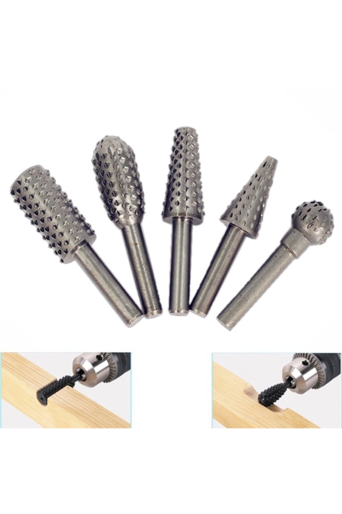 Ctn Paltava Rotary 5'li Döner Törpü Ince Dişli Ahşap Oyma