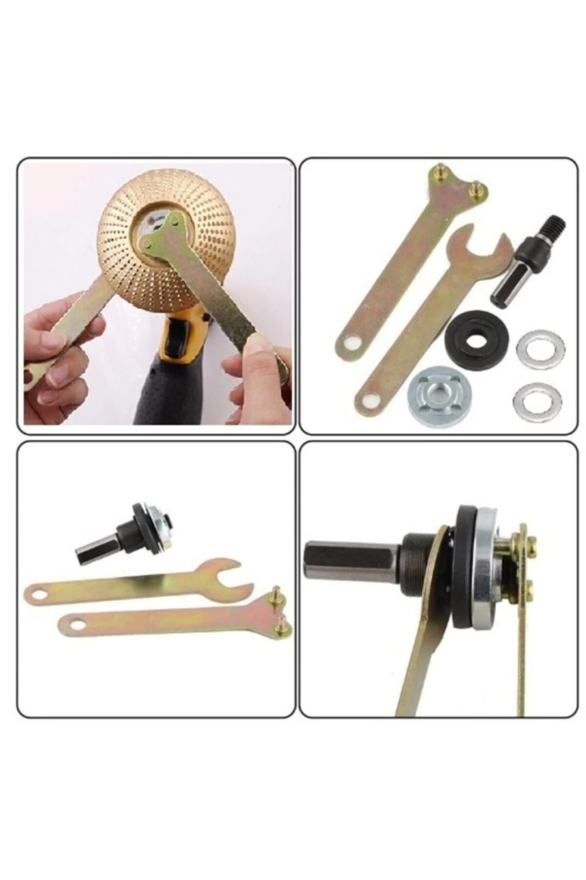 Matkap Disk Bağlama Aparatı Disk Montaj Matkap Adaptörü Matkap Vidası Daire Testere İçin