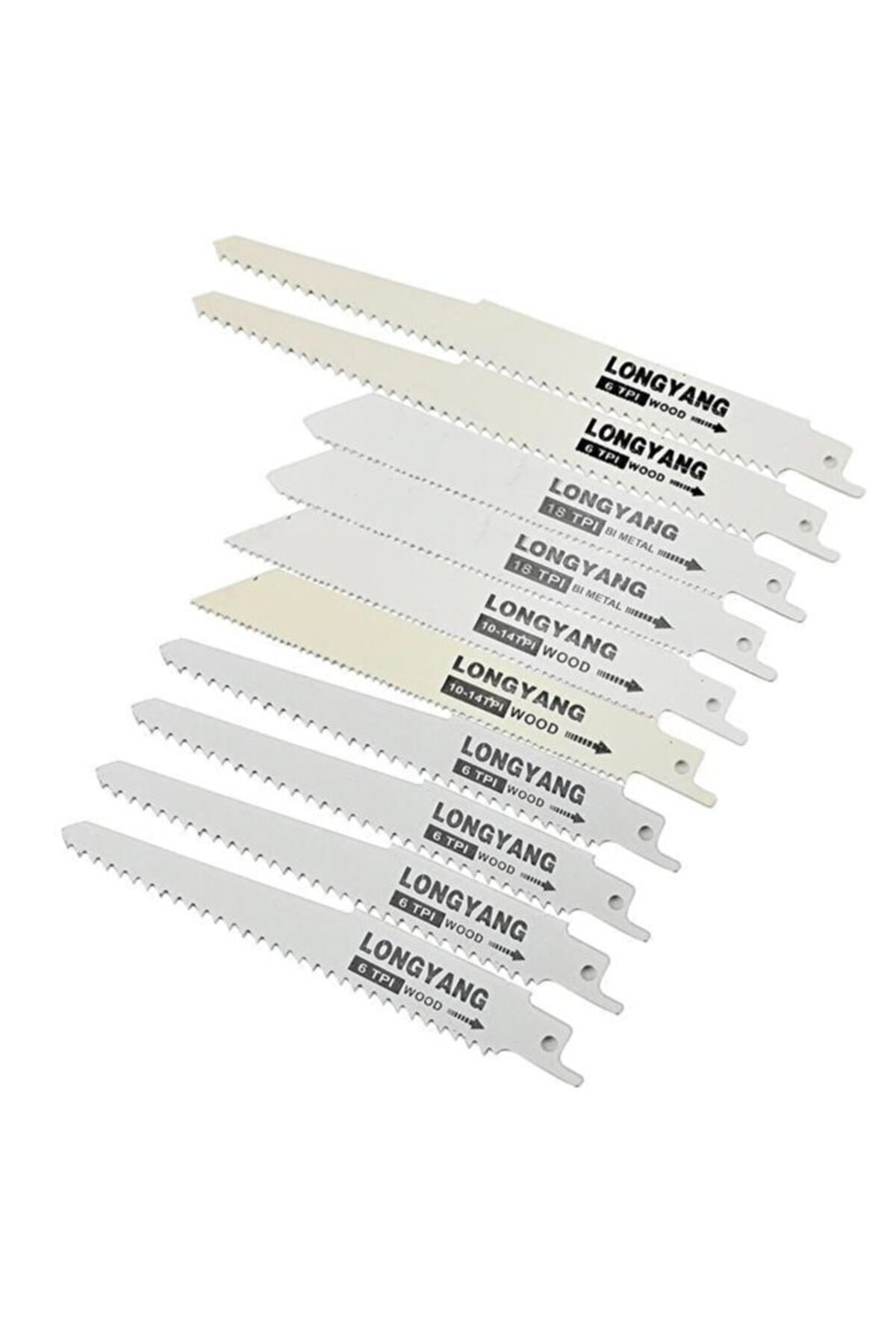 Tilki Kuyruğu Testere Bıçakları 10 Parça Ağaç Metal Testere Bıçak