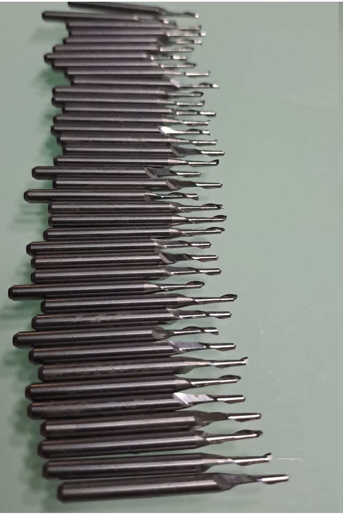 freze için kesim tek flüt karbür End Mill 1,6mm CNC uç Spiral yönlendirici alüminyum bakır ahşap MDF