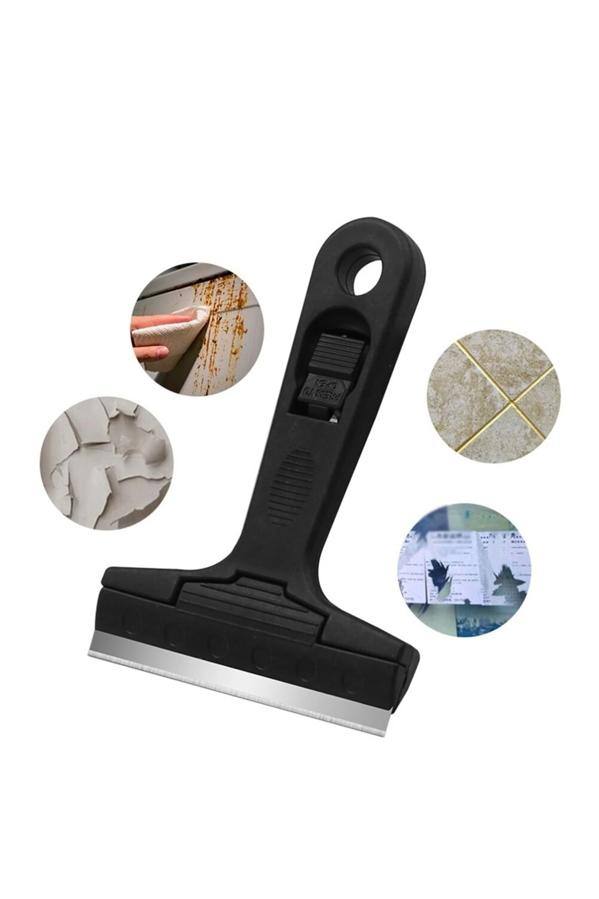 Çok Fonksiyonlu Cam Seramik Ocak Kazıyıcı Temizleyici Sökücü Spatula Ev Aletleri Mutfak Fırın Fayans