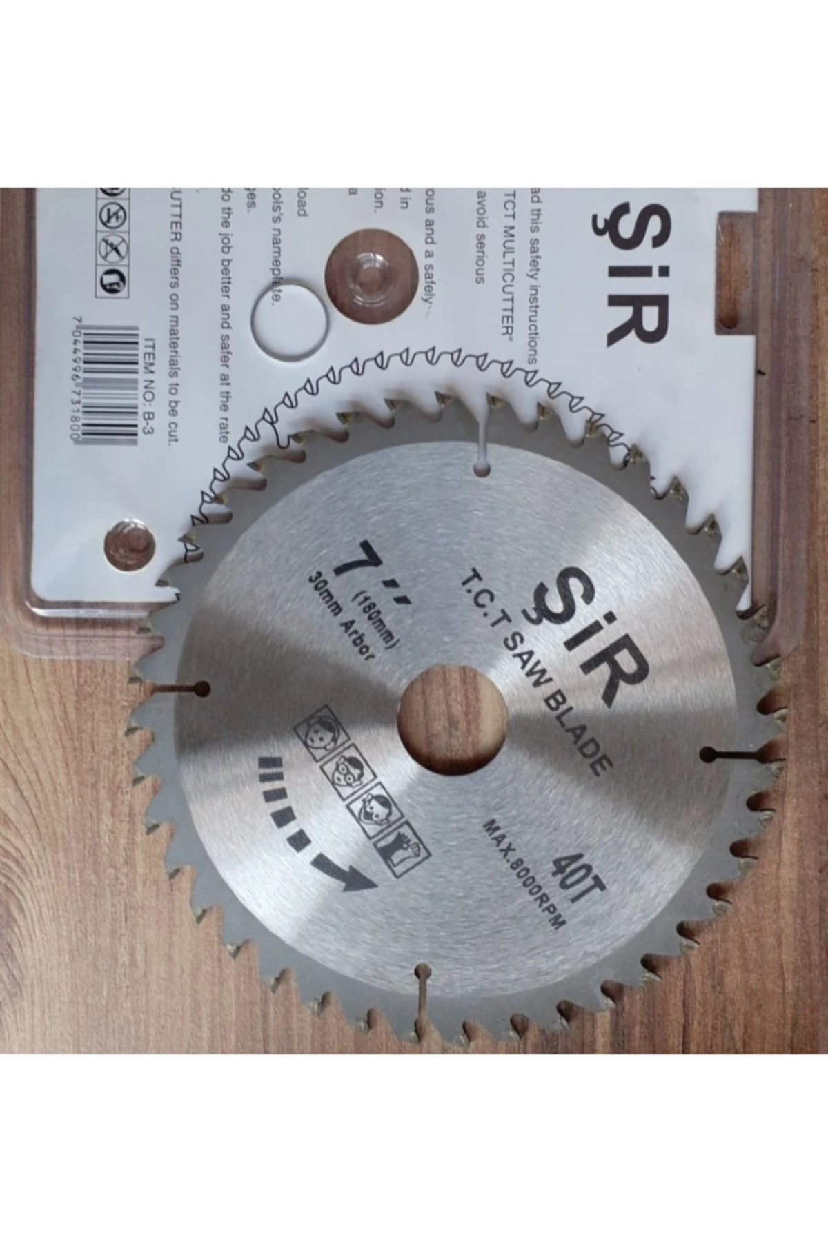 180mm Ahşap Sunta Kesme Diski Elmaslı Turbo Kesici Daire Testere Tct Blade
