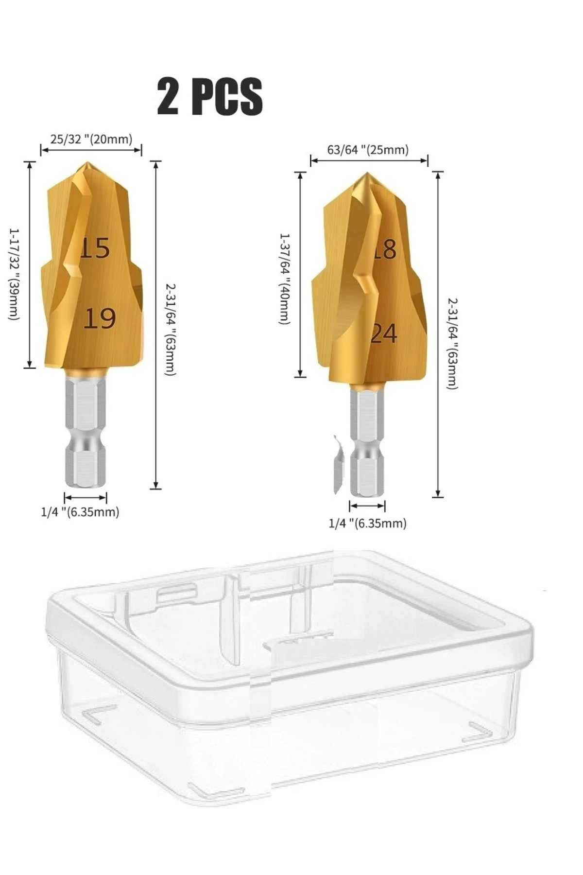 Sıhhi Tesisatçı için Çelik Genişletici Matkap Ucu Seti PPRC Su Boru Onarma Havşası Raybalama Aparatı