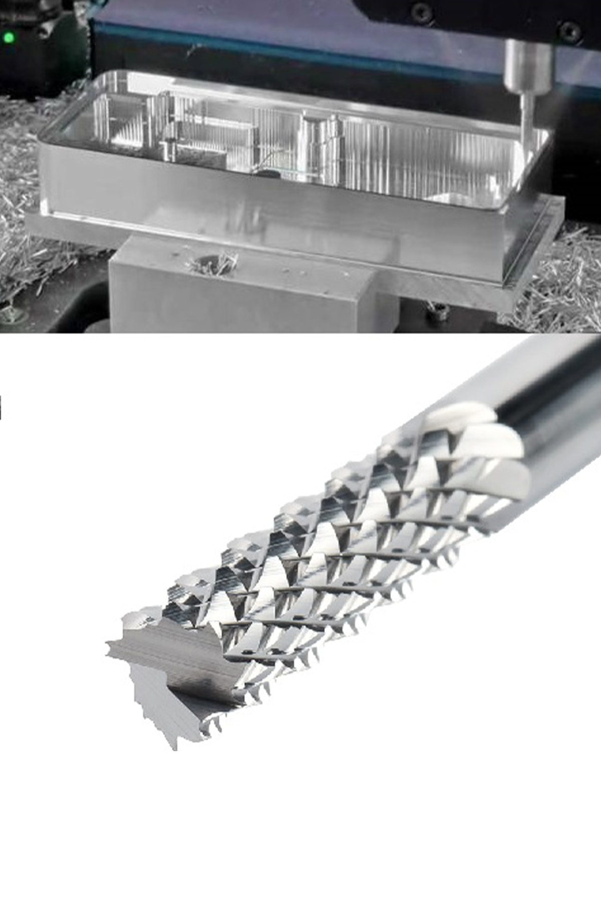 Carbide Yönlendirici 2.4 Mm 2.0 Mm Bit End Mill Freze Cnc Karbür Ucu Kesici Ahşap Ve Alüminyum M