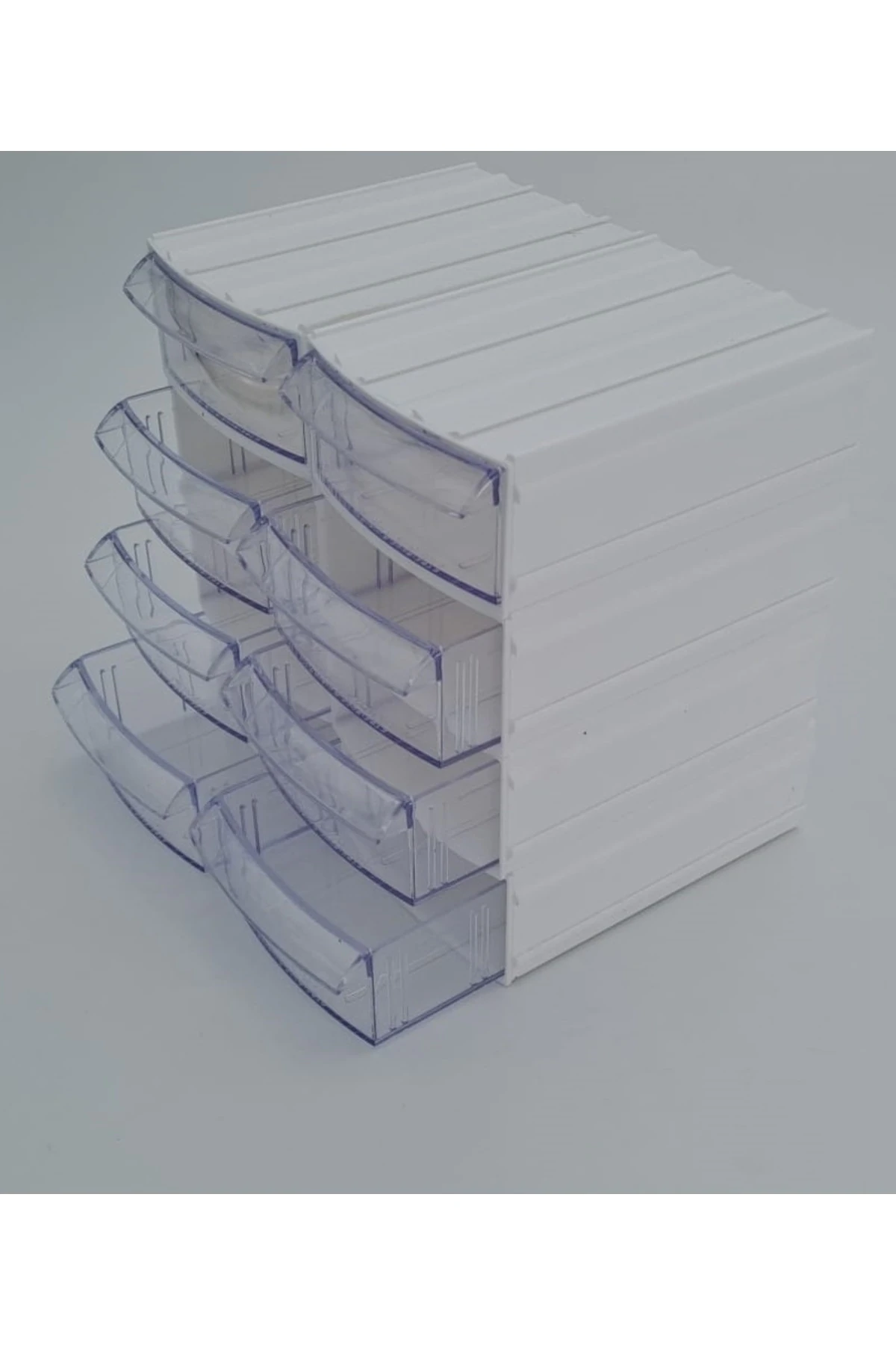 Şeffaf Çekmeceli Organizer Kutu 8 Kutu Dremel Gravür Boncuk Mücevher Saklama Kutusu düzenleyici