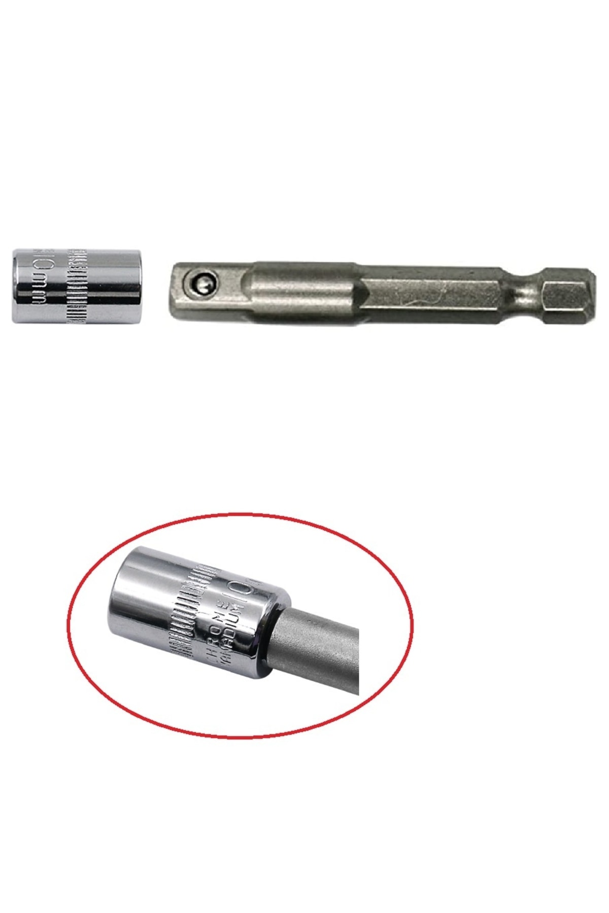 Altıgen Hex Adaptörlü Shank 1/4" Girişli 3/8" Mandren Lokma Matkap Ucu Seti