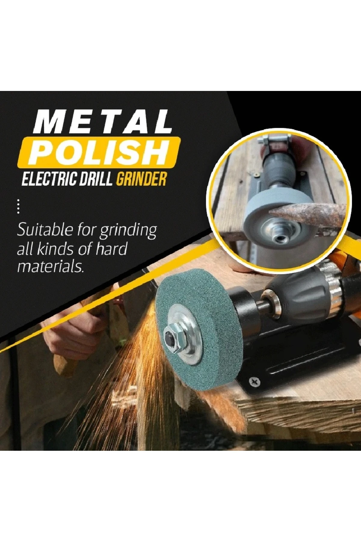 bileme eğeleme parlatma için elektrikli matkap stand değirmen taşı polisaj diski ve braket Tabanı