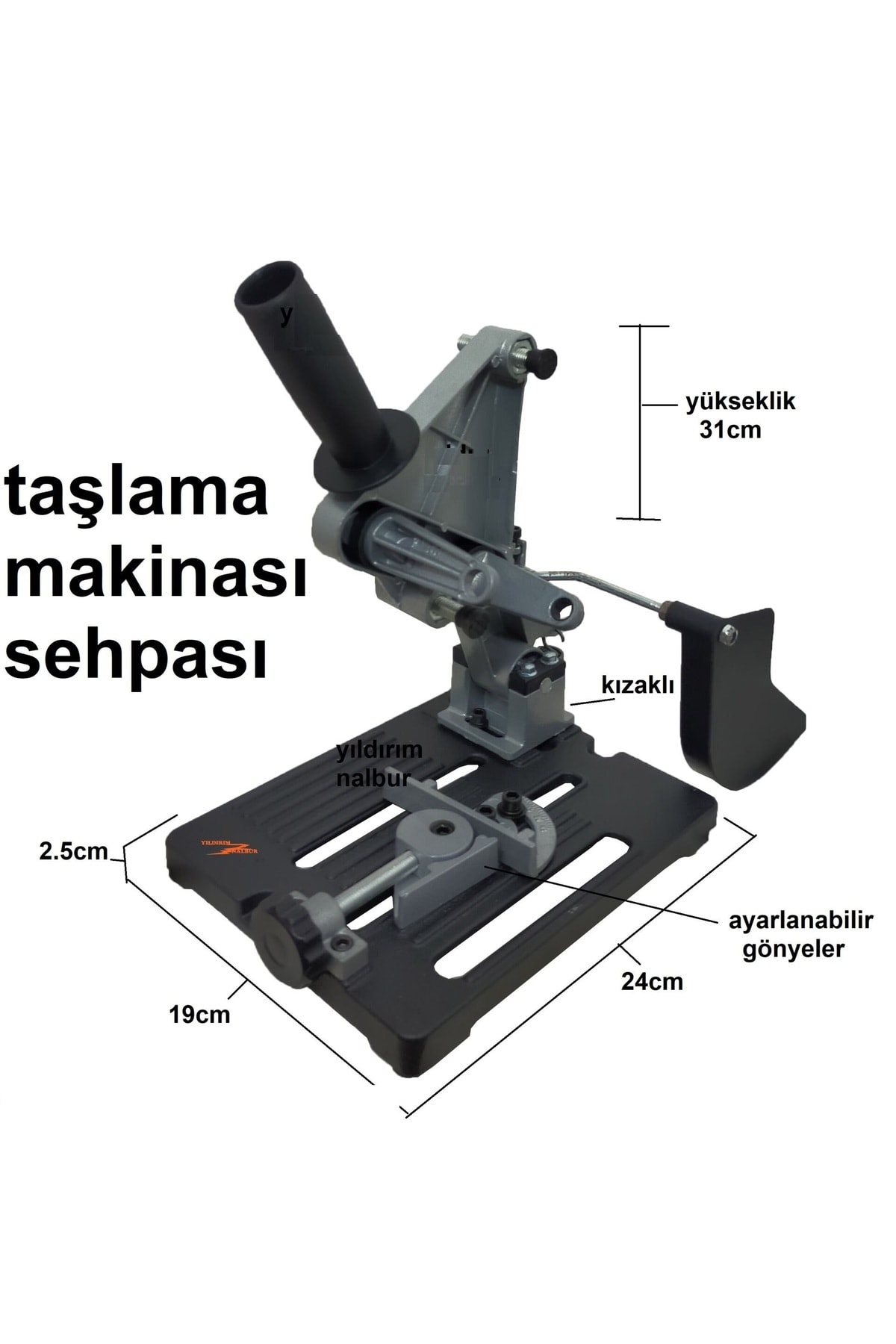 Açılı Kesme ve Taşlama Standı Avuç Taşlama Tezgahı Sehpası 115-125mm alüminyum stand