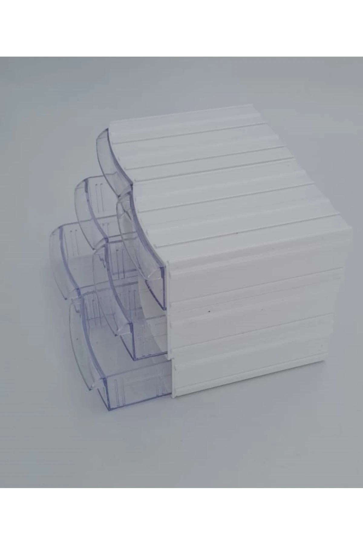 Şeffaf Çekmeceli Organizer Kutu 6 Kutu Dremel Gravür Boncuk Mücevher Saklama Kutusu düzenleyici