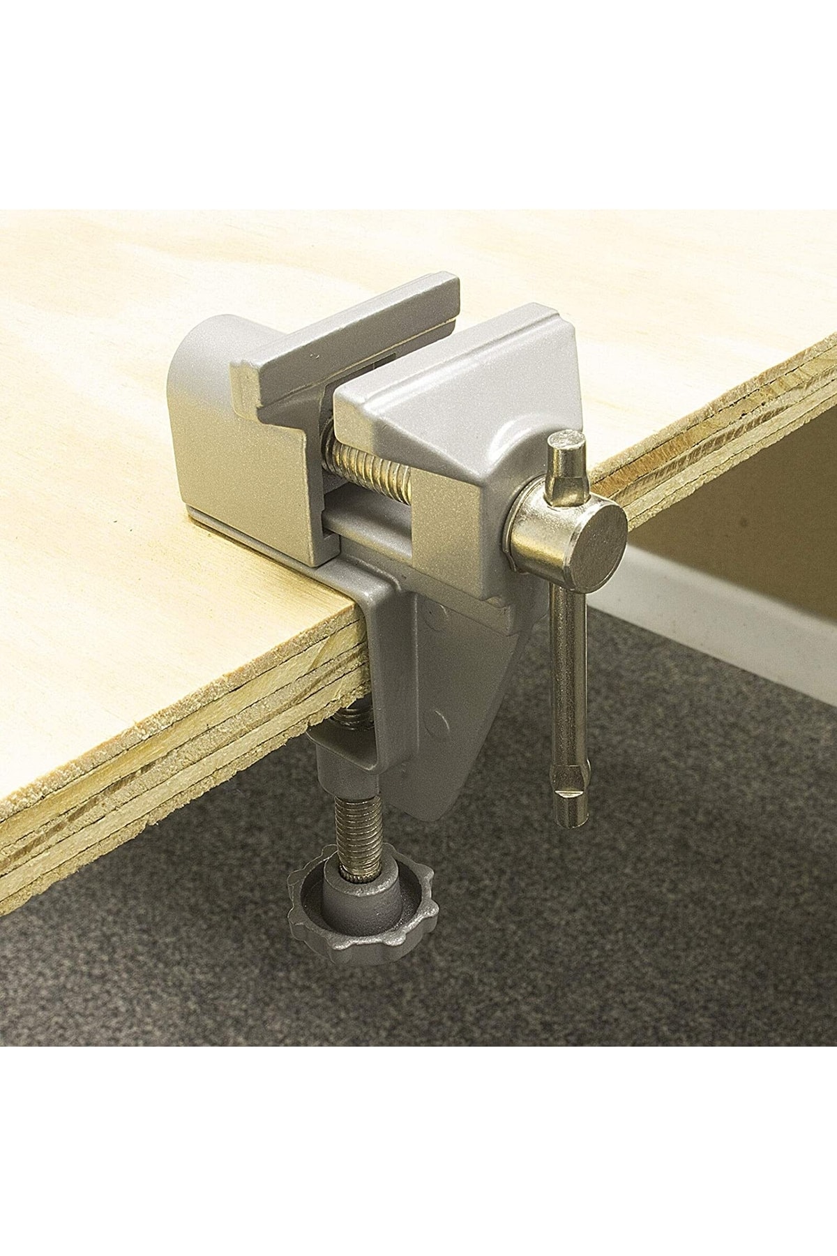 Mini 40mm Masa Tezgah Mengenesi Alüminyum Alaşımlı Tezgah Kelepçesi