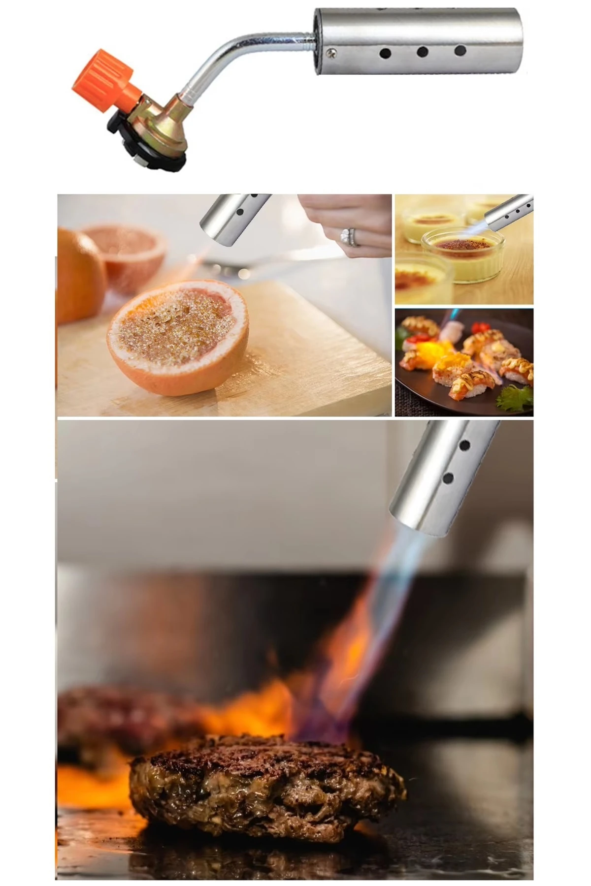 Kaynakcı Pürmüz 1300 derece alev gazlı Torch alev tabancası Prinç Tamirci Kaynak Başlığı 2 çeşit