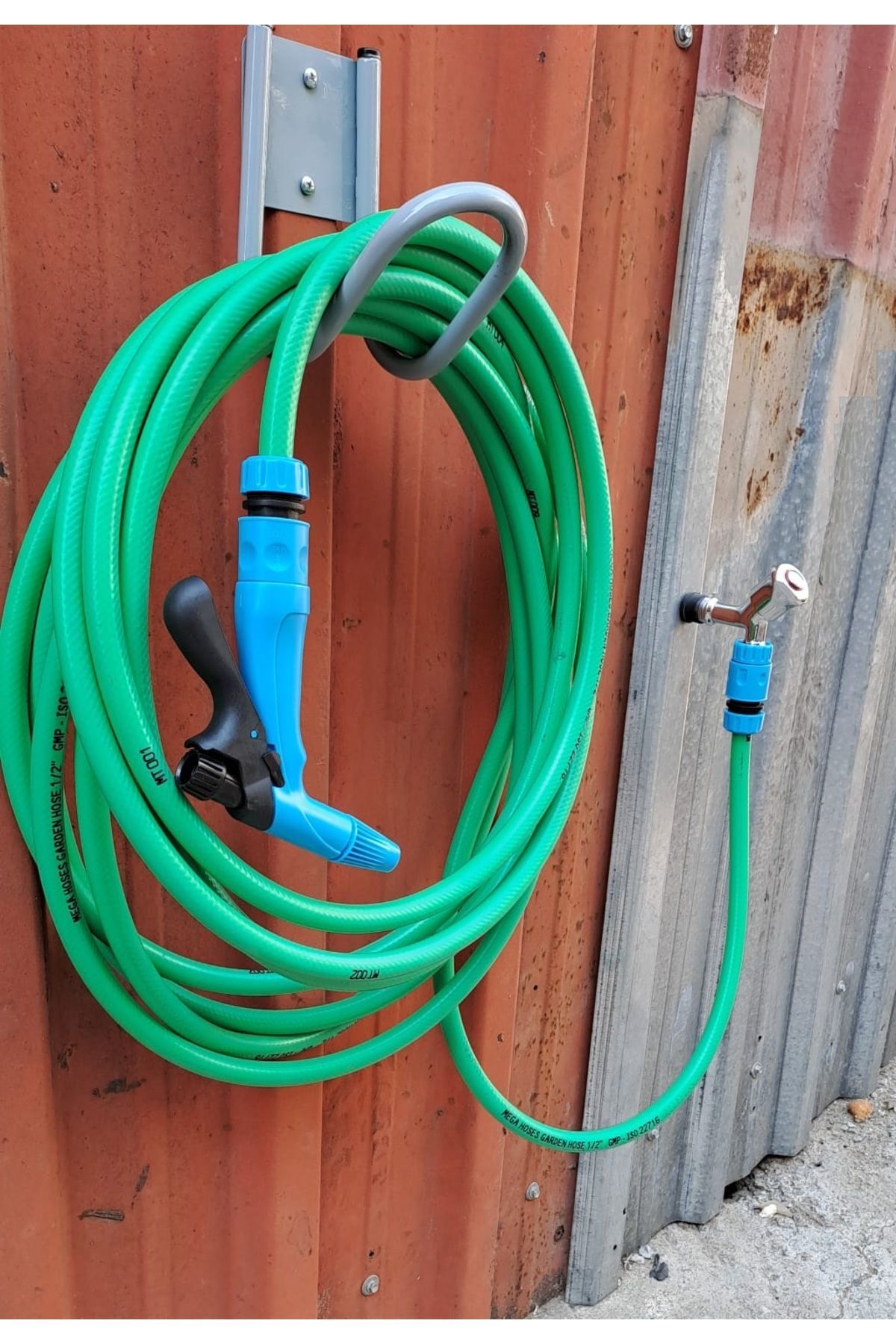 Hortum Toplama Asma Aparatı Hortum Toplama Sarma Askı Aparatı Duvar Montajlı Metal