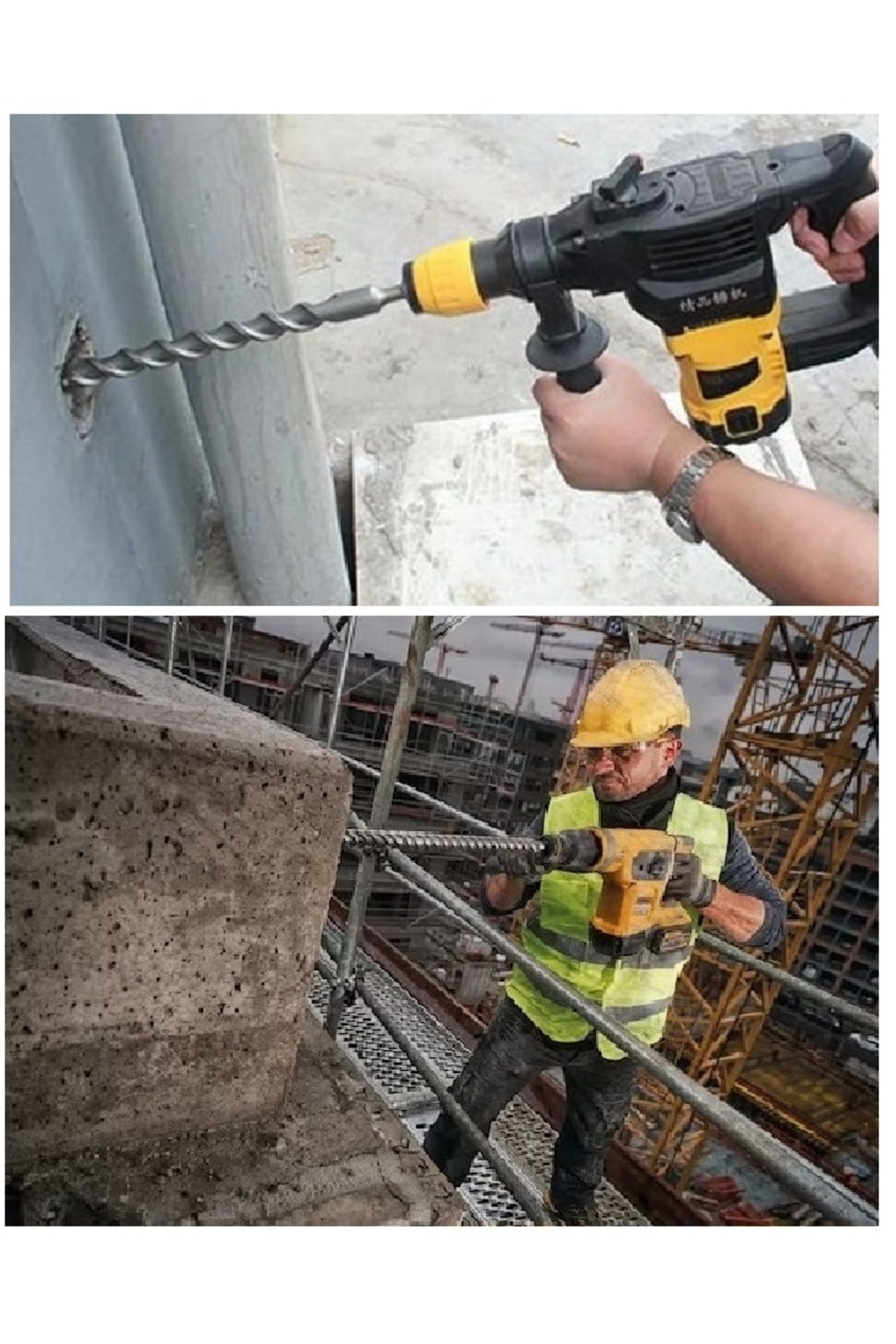 Sds Max Kırıcı Delici Için Matkap Ucu 18mm 4 Elmas/flüt Elmaslı Sdsmax 16mmx340mm