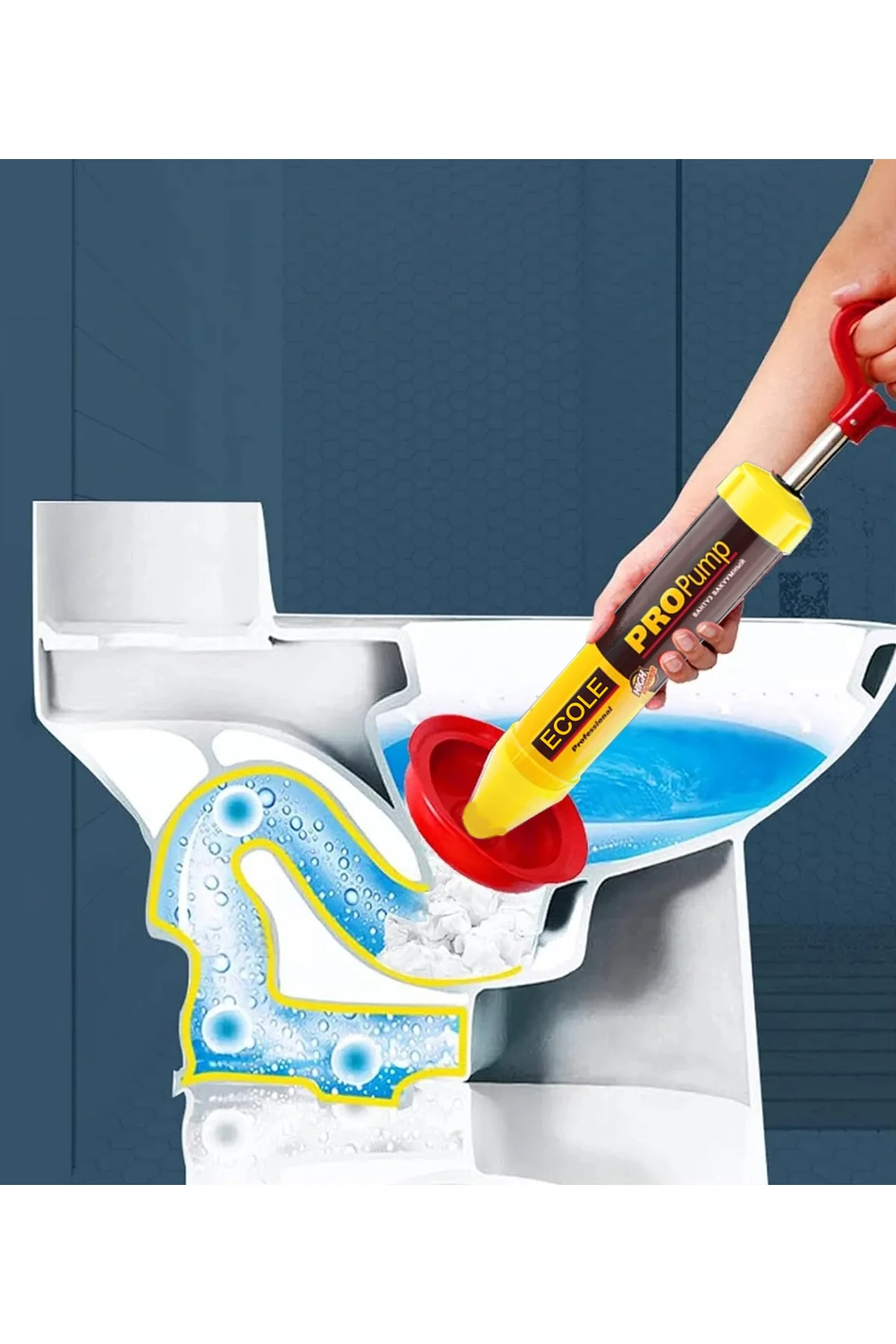 Propump Klozet-Banyo-Lavabo-Gider Açma Pompası- Tıkanıklık Açma Pompası (İlaçsız Zahmetsiz)