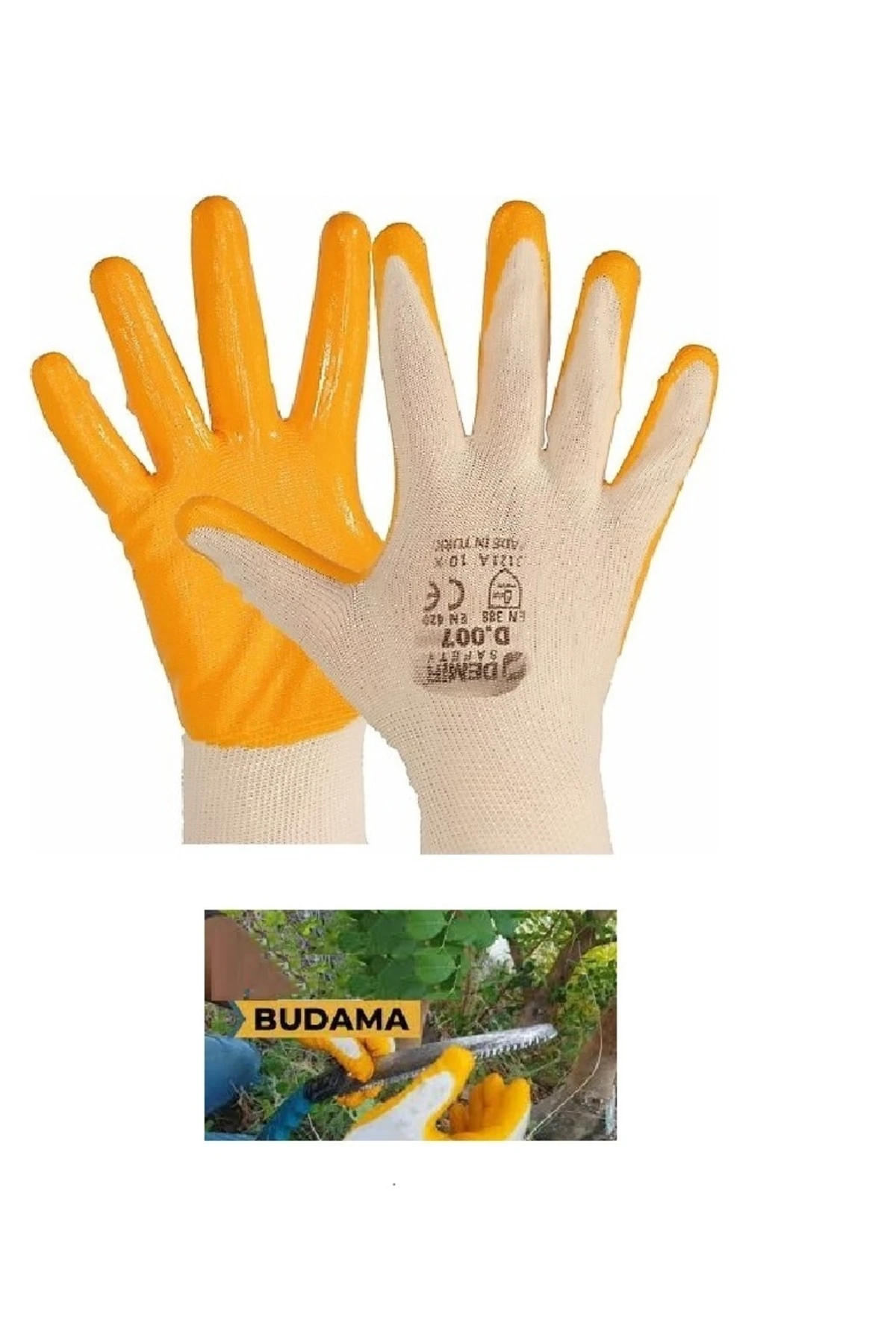 Bahçe Bağ Budama Makası Ağaç Dal Kesme Testeresi Eldivenli Bahçe Seti