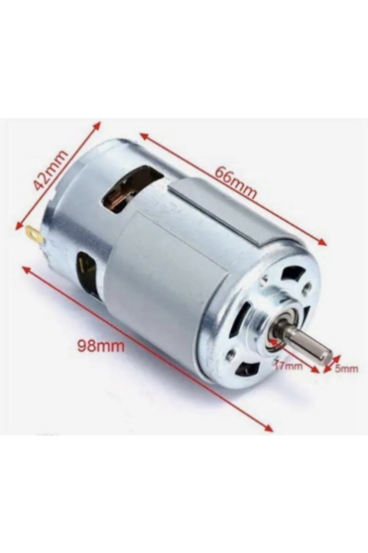 Rs 775 Dc Motor 14.4v 3000 Rpm Sogutuculu Bilyalı Motor (12V - 36V) Cnc Uygulama Proje Ödev