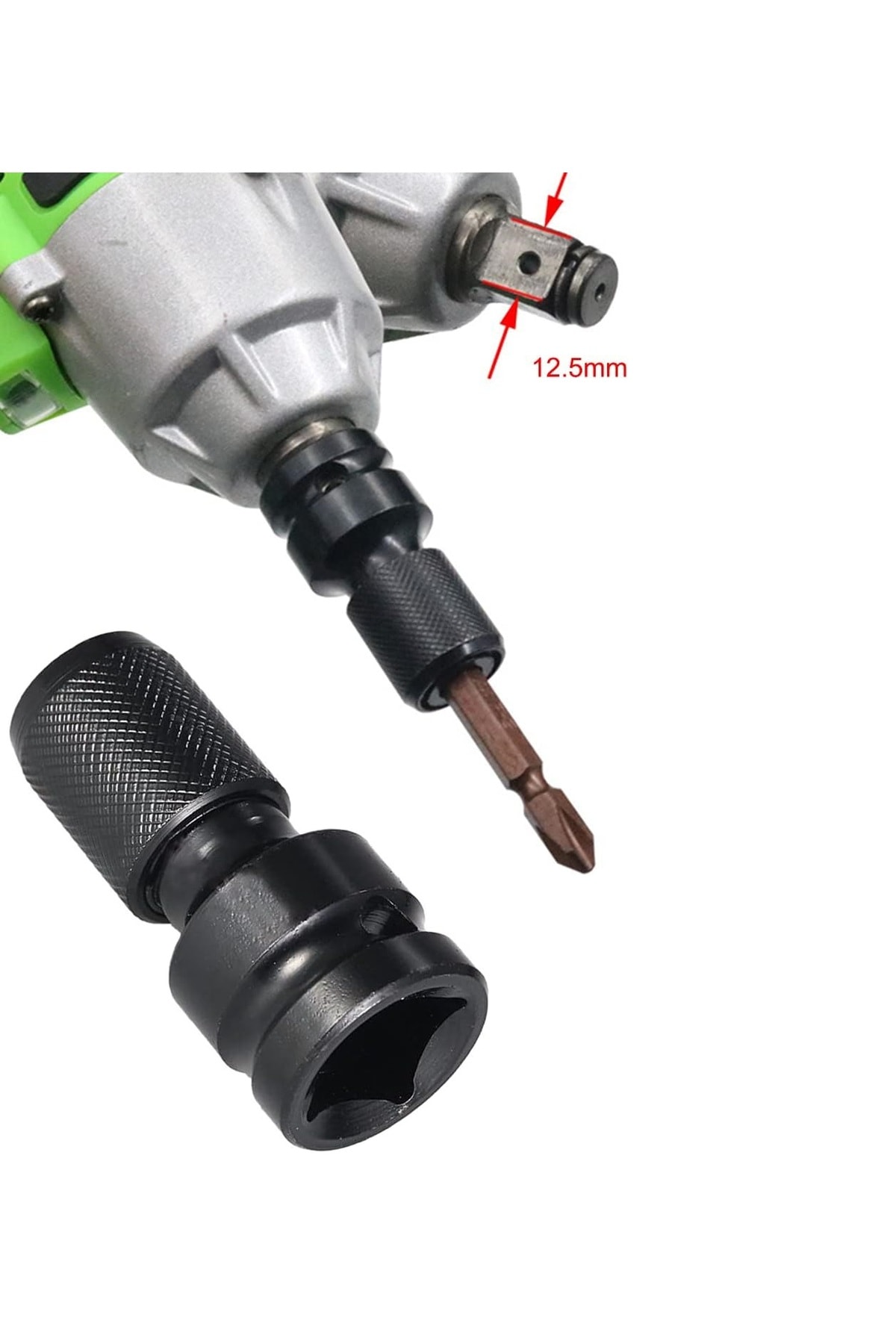 somun sökme darbeli matkap makinesi için mandrenli bits adaptörü tornavida vidalama sökme takma