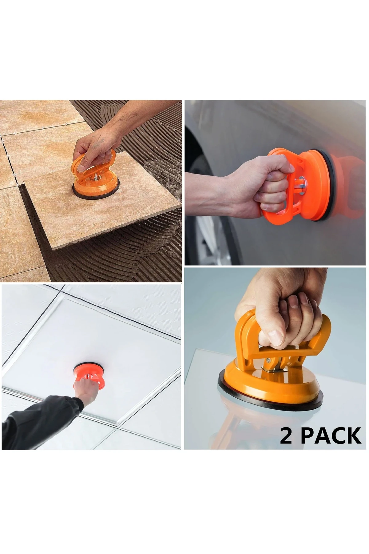 Fayans sermik cam plaka Tutucu vakumlu vantuz araç Kaporta tampon Çökük çıkartma Vantuzu 2li