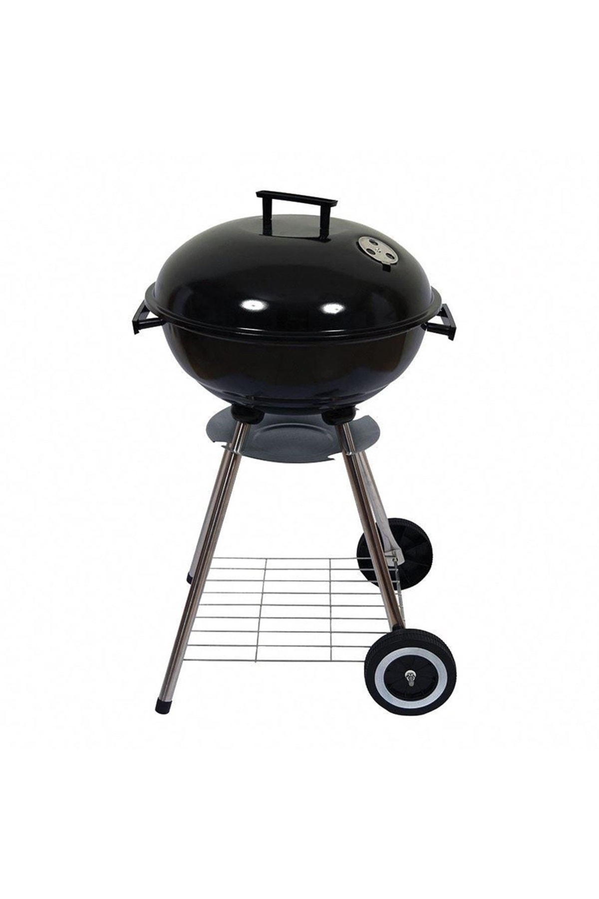 Arabalı mangal tekerlekli barbekü kömürlü arabalı ızgara kapaklı barbekü