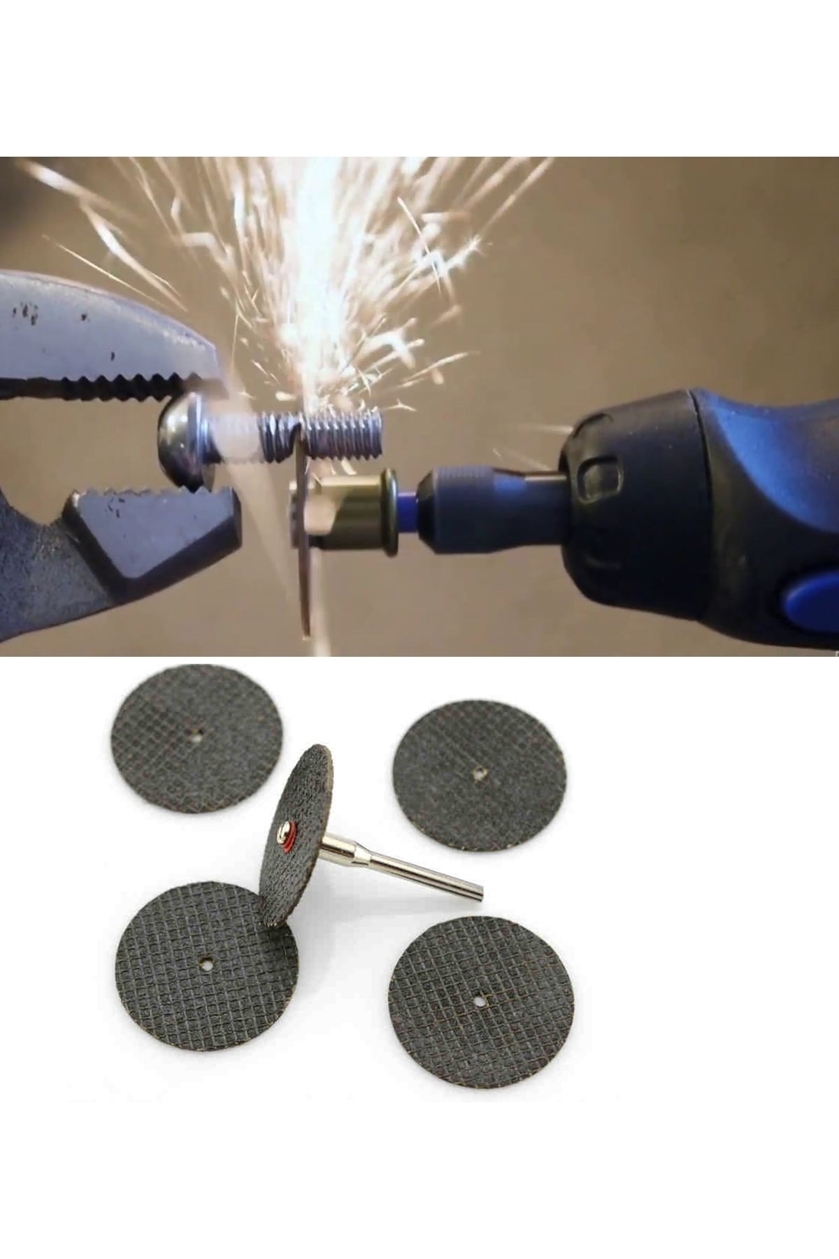 Dremel Proxxon Benzeri Gravür Makineleri Için Metal Kesme Fiber Disk Seti 32mm 10'lu Paket