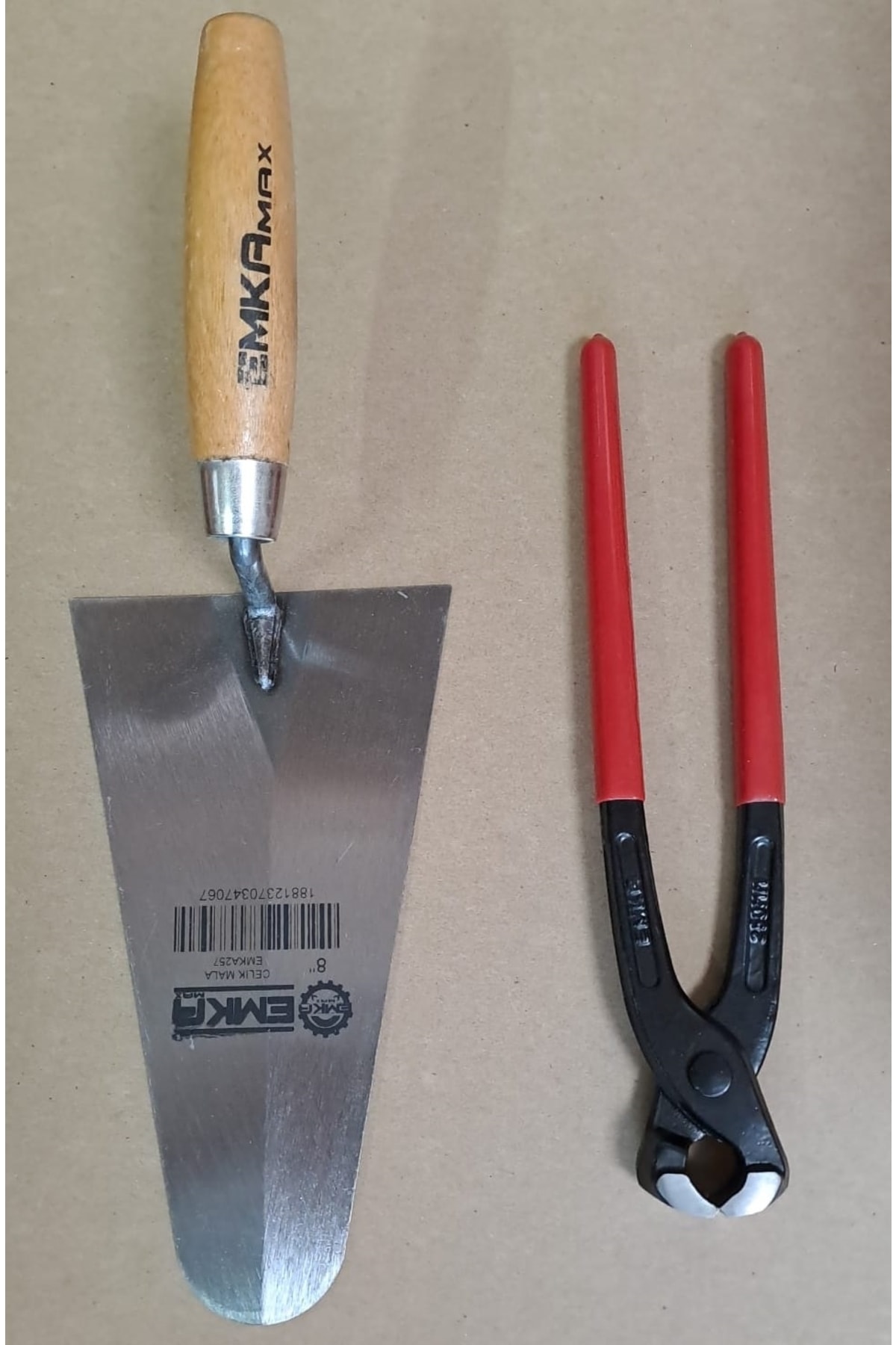 Inşaatcı Harç Malası 20cm Sıvacı Malası 25cm Betoncu Kerpeten Seti