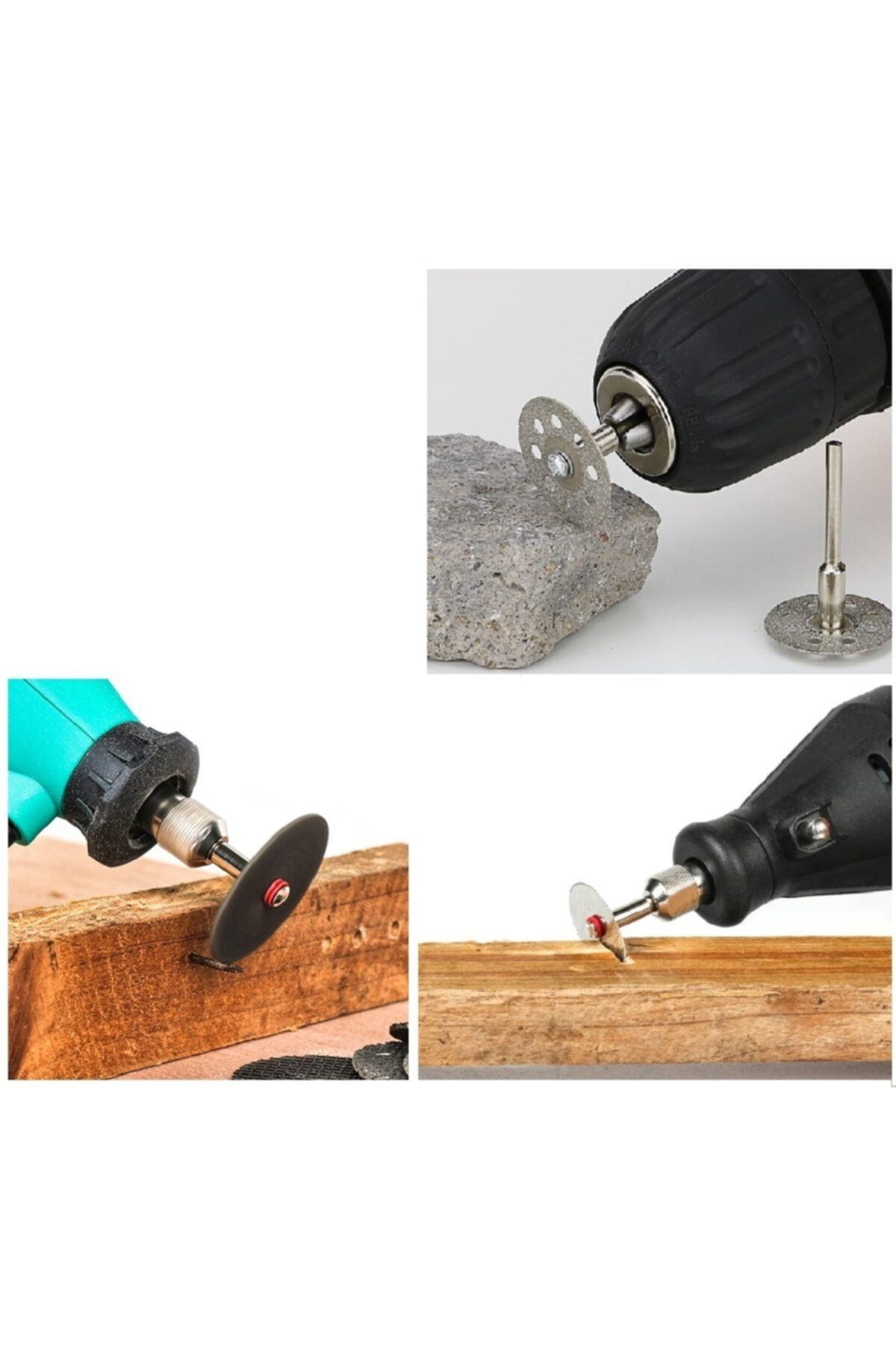 Mini Grinder Vız Vız Için Kesici Aksesuar Seti Ahşap Metal Plastik Cam Kesme Mini Disk